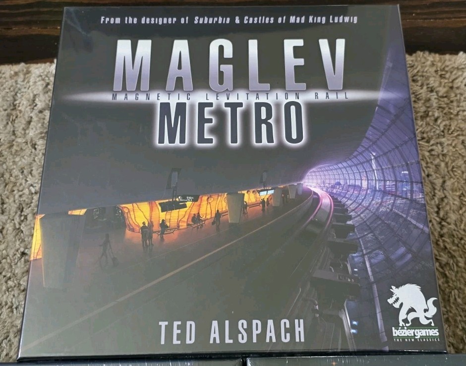 Maglev Metro + Maps Volume 1 & Volume 2 Kickstarter by Bezier Games NEW