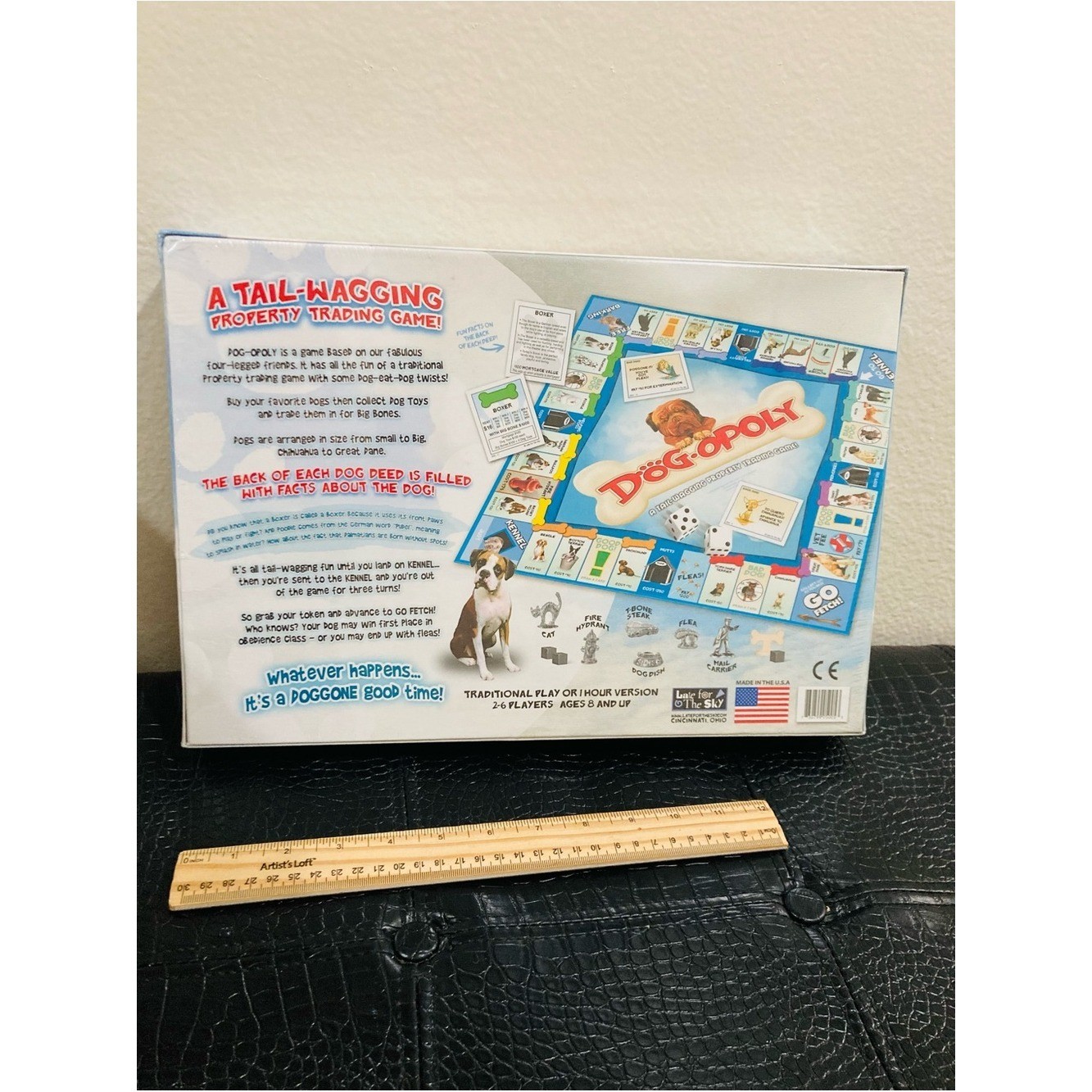 NEW Dog-opoly Board Game – AGES 8+ 2-6 players Dog Monopoly