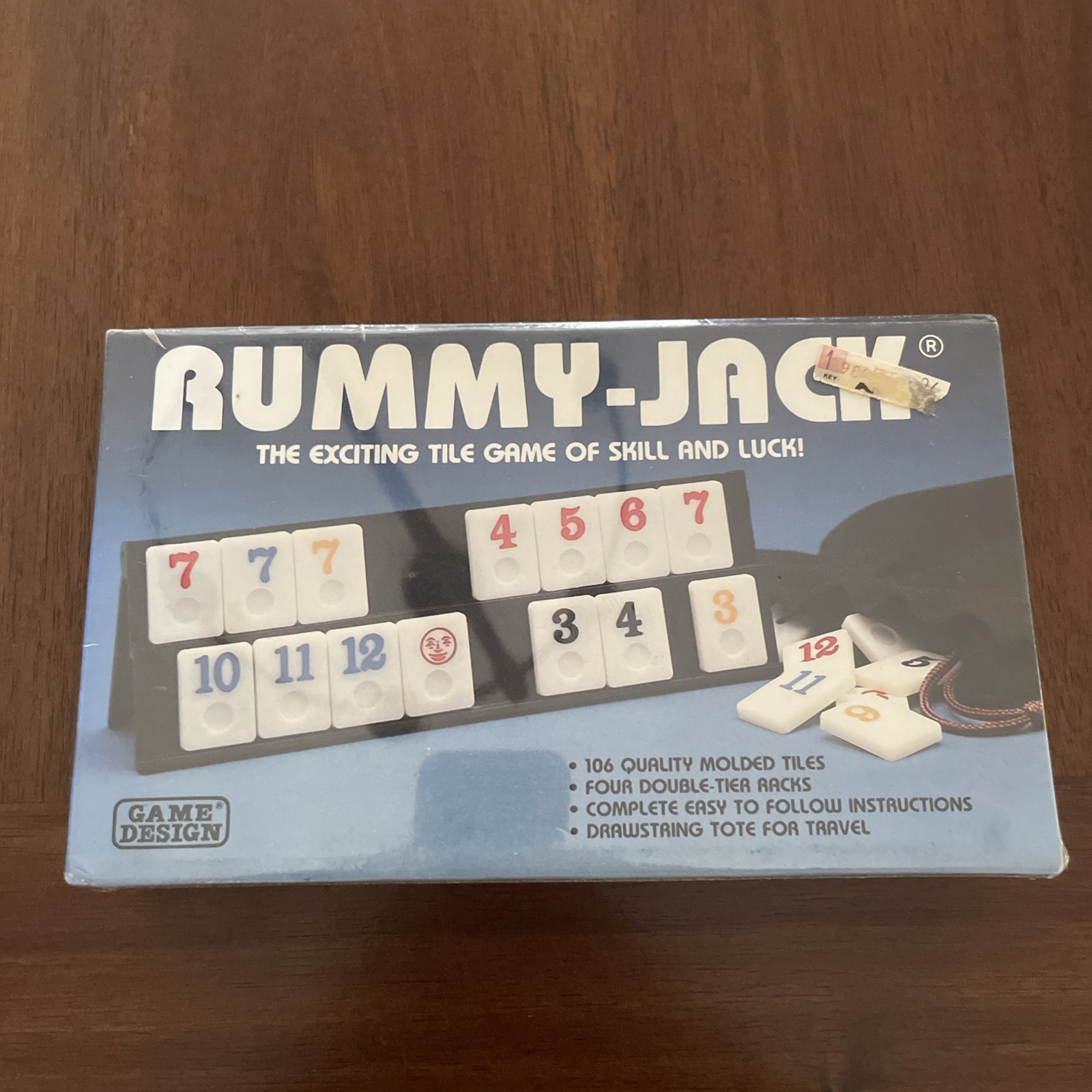 Sealed! Rummy-Jack 1985 The Exciting Tile Game of Skill and Luck! Game Design