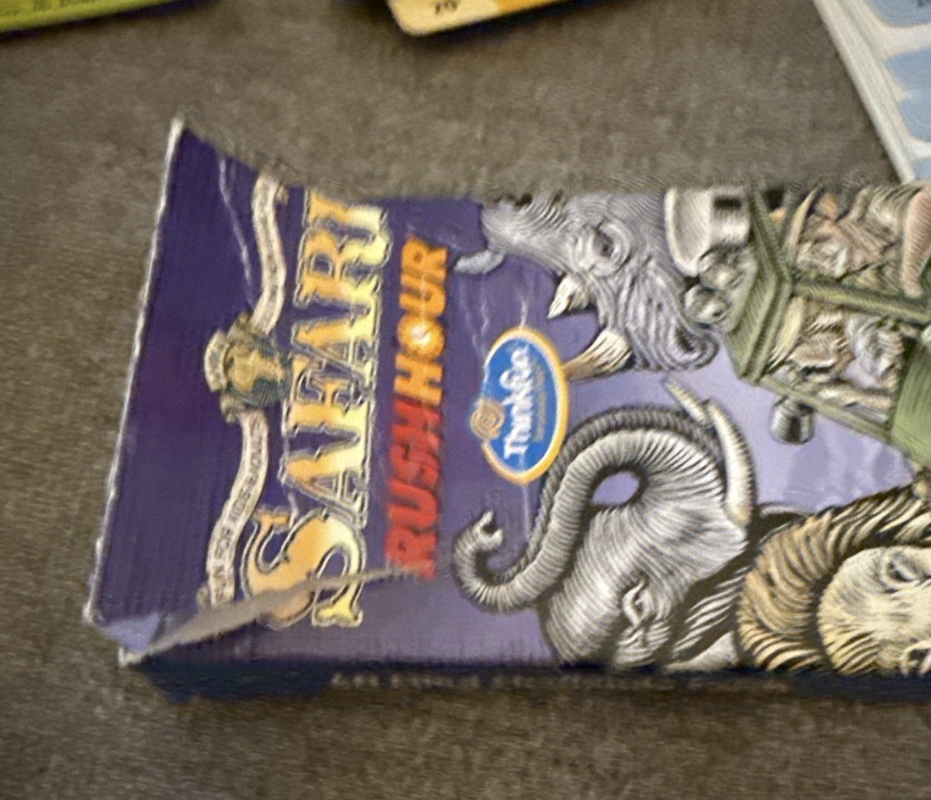 Vintage Safari Rush Hour Jungle Escape Game 2007 Challenge Puzzle Complete Read