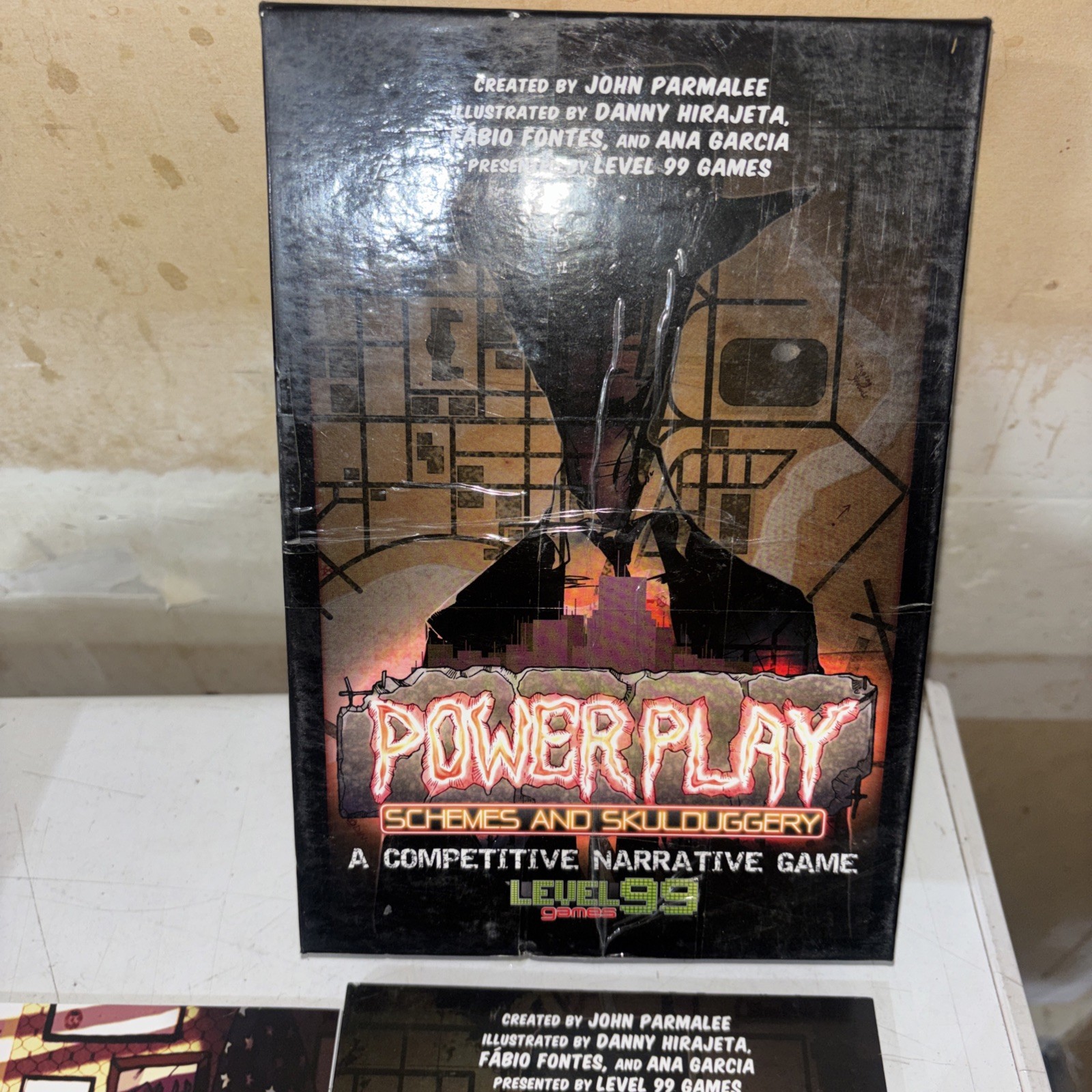 Power Play, Schemes And Skulduggery, Level 99 Games Cards, Booklets Pieces