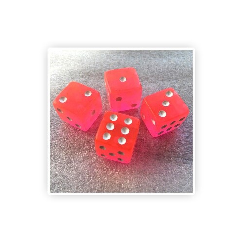 Tumblin-Dice Zusatzwürfel – pink – lila – je 4 Stück