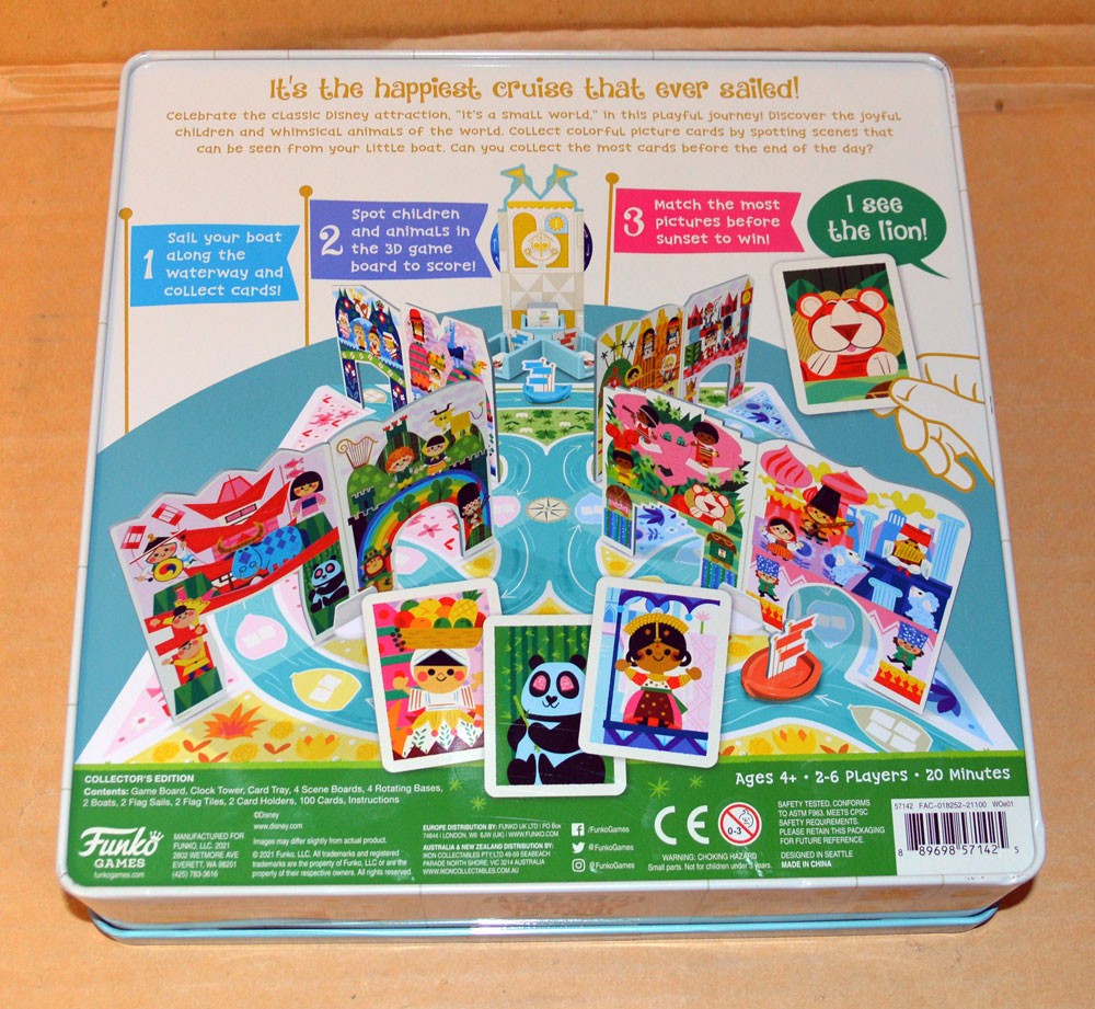 NEW Disney Funko It’s A Small World Board Game Collector’s Edition TIN Sealed