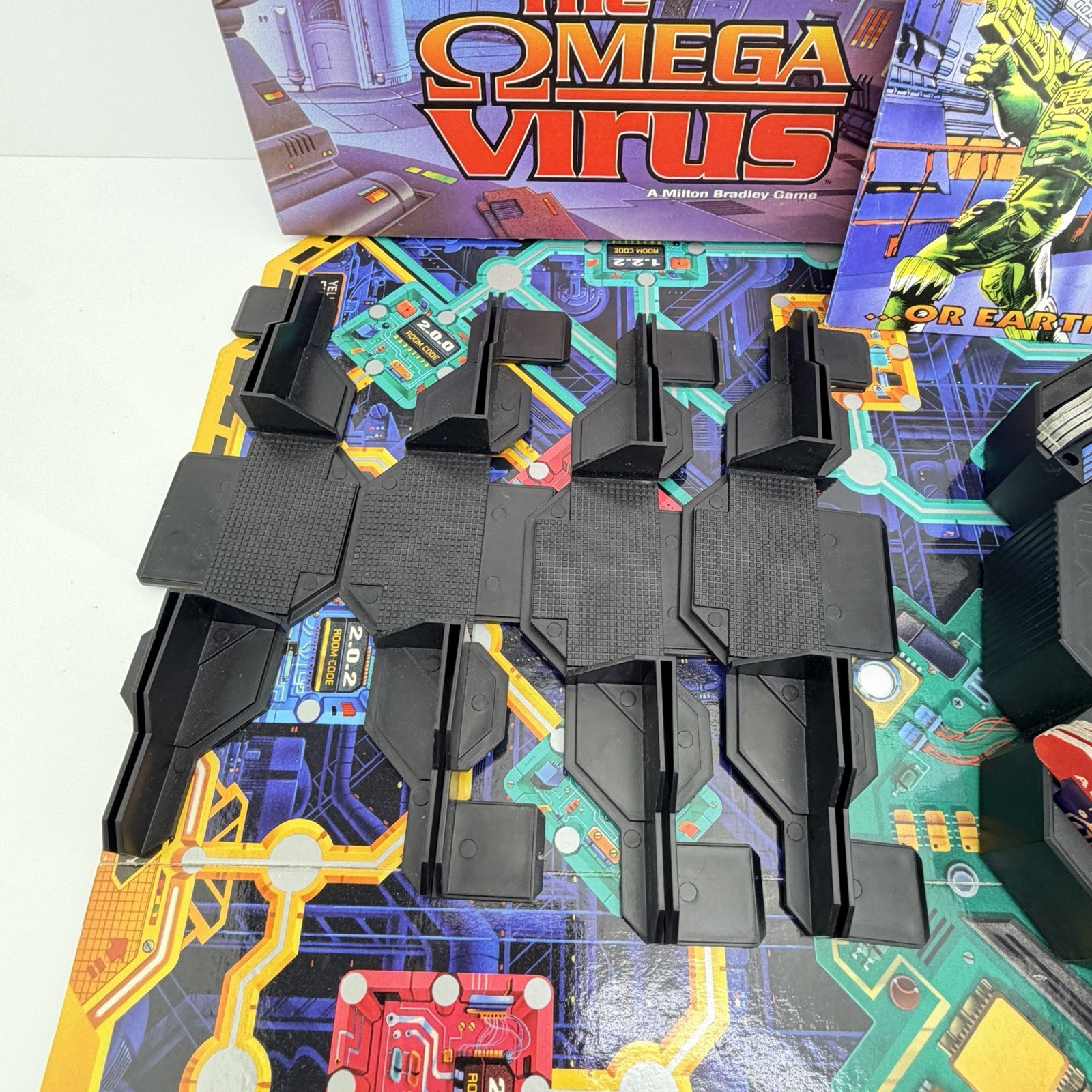 Vintage The Omega Virus Talking Electronic Board Game 100% Complete -Tested 1992