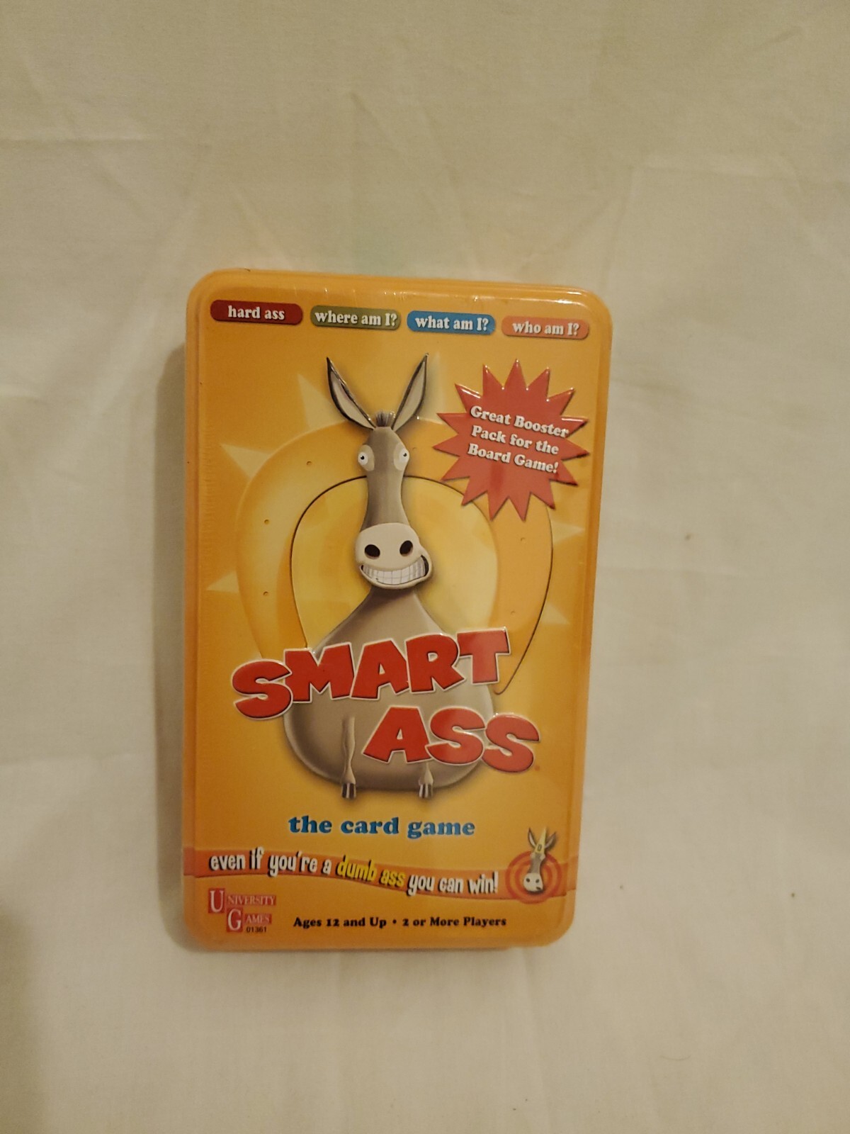 Smart Ass The Card Game Booster Pack Tin – Family Fun