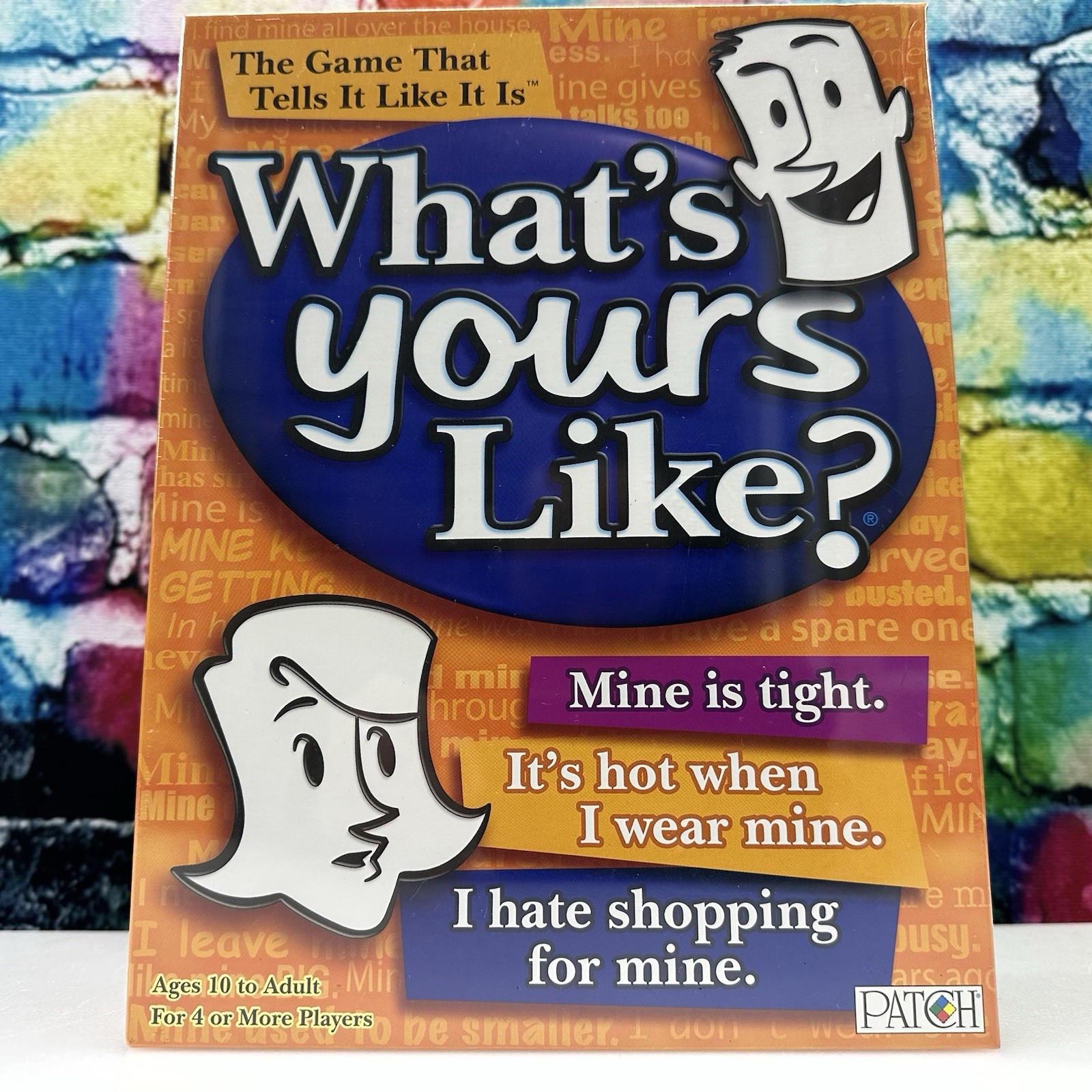 What’s Yours Like? PATCH 2007 Fun Laughs Family Party Game Ages 10+ Sealed NEW!