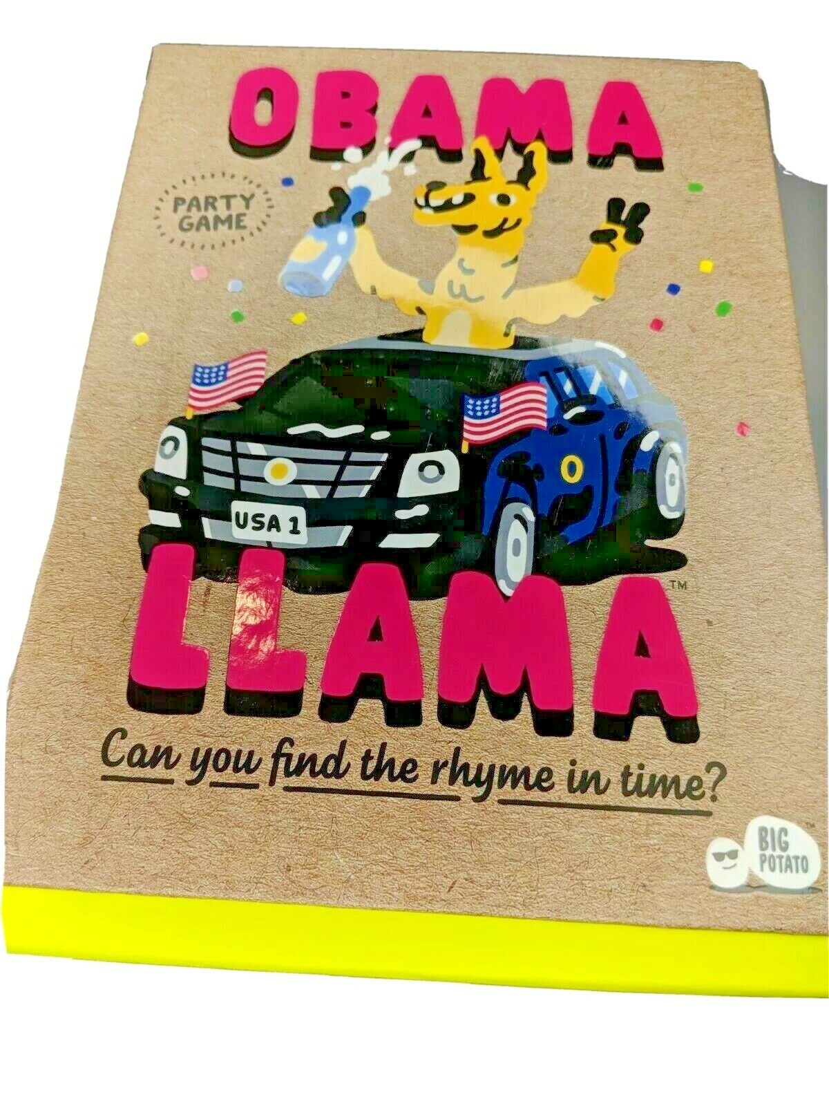 Game Night OBAMA LLAMA Party / Family Game Celebrity Theme Rhyming Fun EXCELLENT