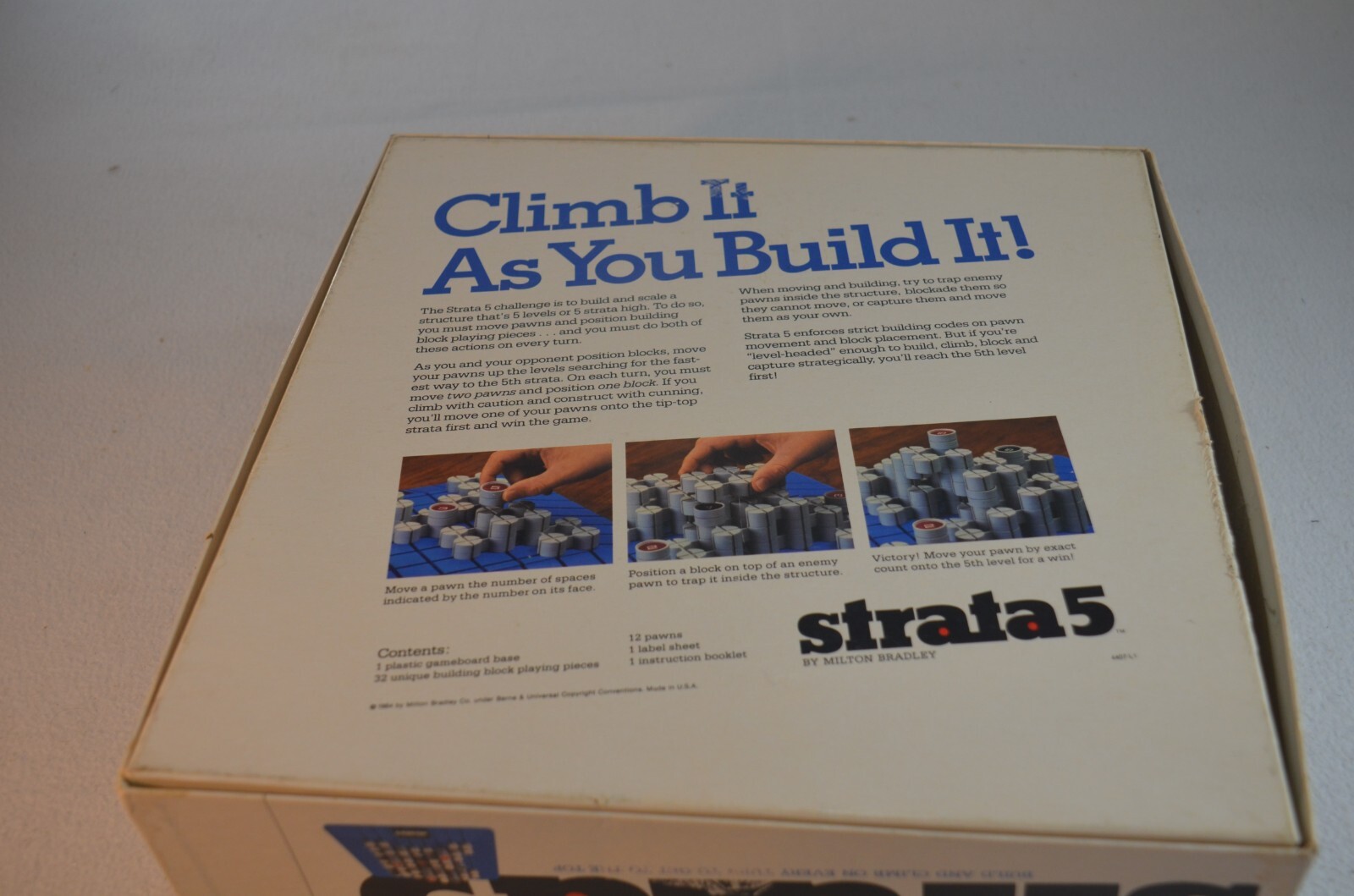Vintage Strata 5 Board Game Milton Bradley 10-adult Missing Directions New Open