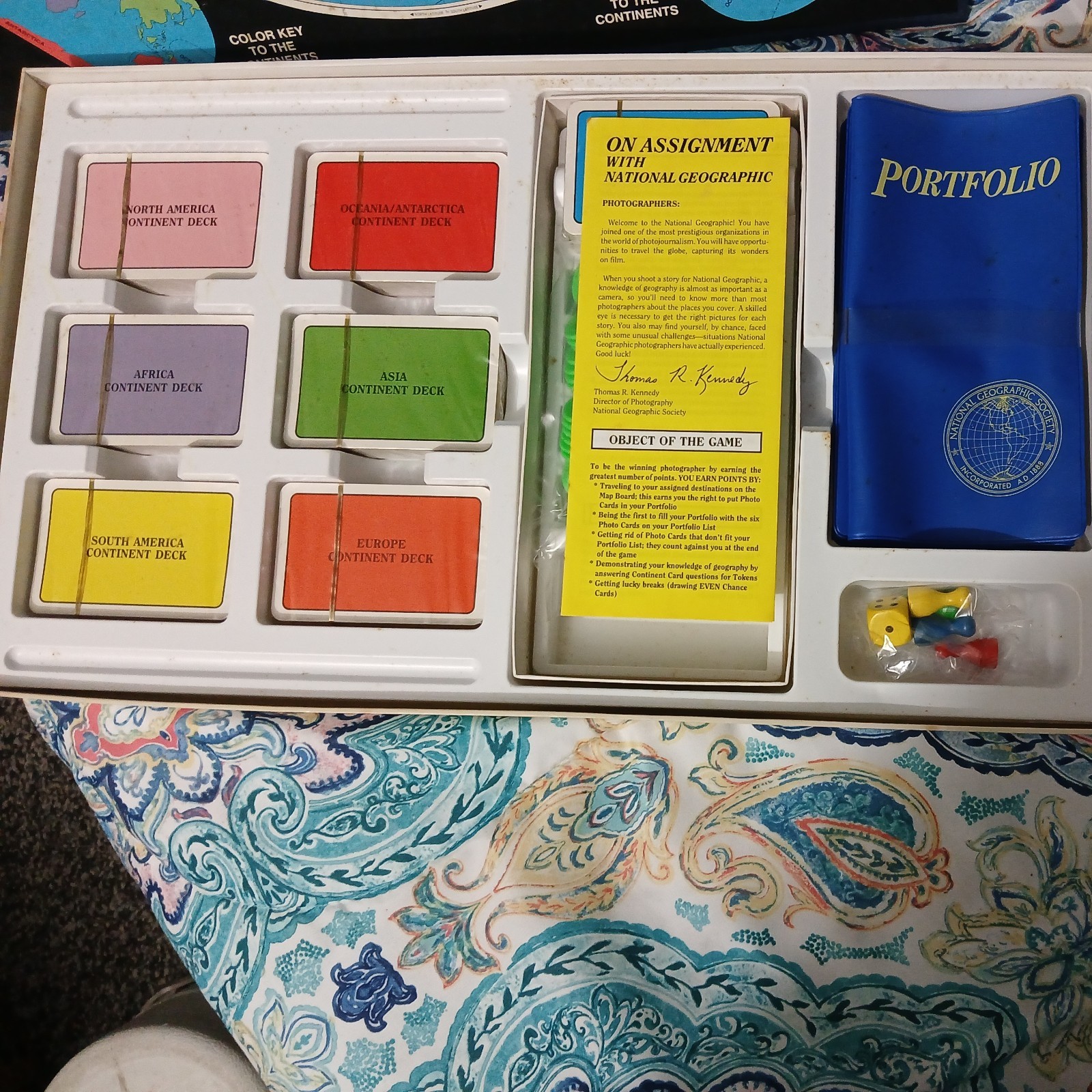 VTG NOS On Assignment With National Geographic Educational Board Game NEW