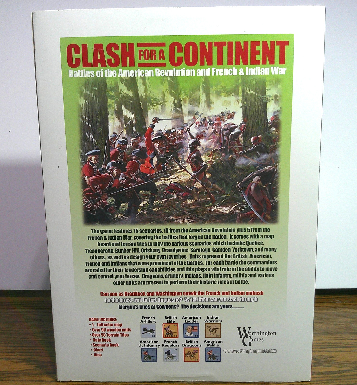 Worthington Games Clash for a Continent Battles of the American Revolution