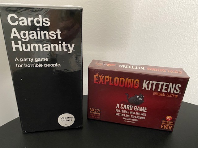 Cards Against Humanity + Exploding Kittens Original NEW Sealed Party Game Bundle