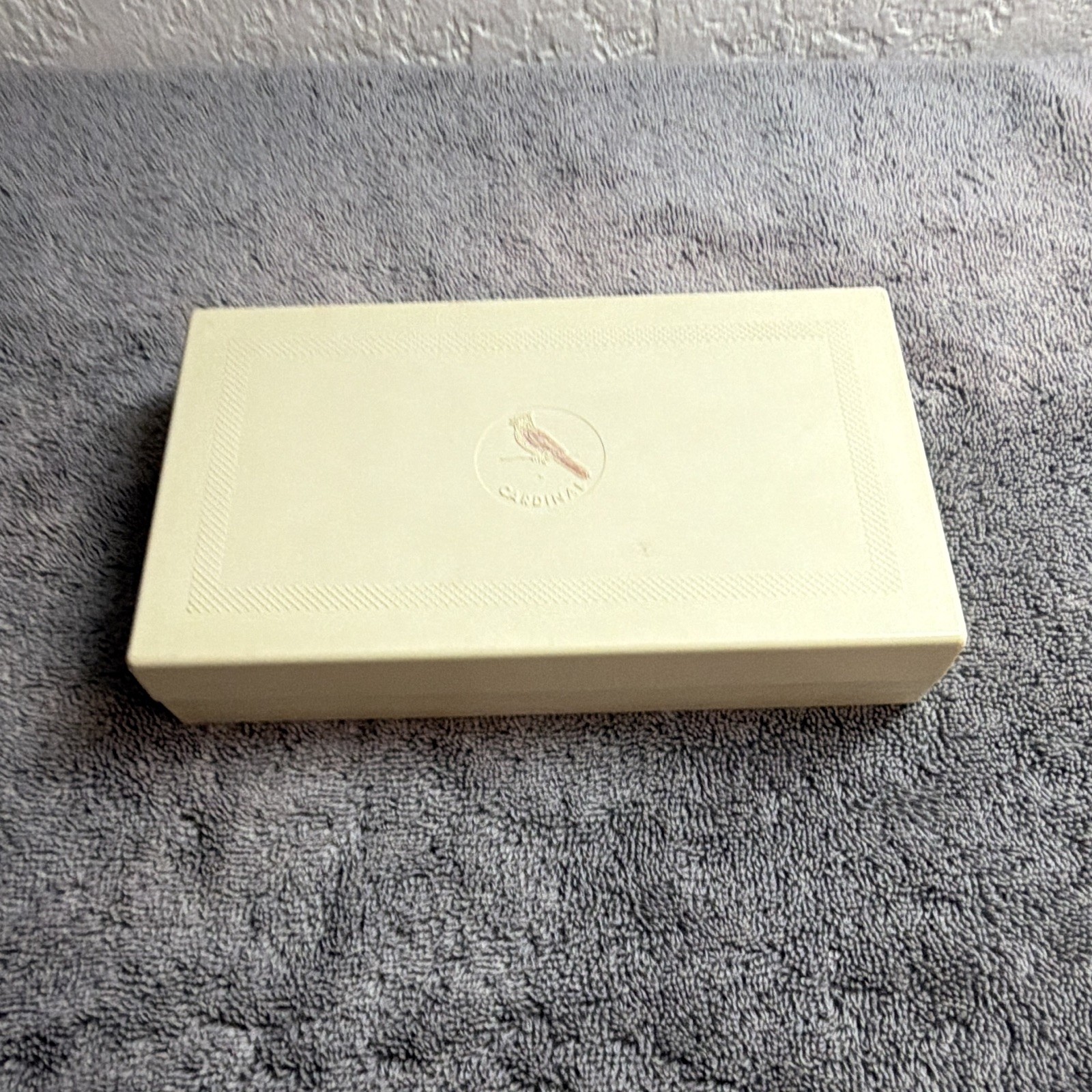Rare Cardinal Products Co Vintage 1965 Dominoes Set Hard plastic Tiles Case