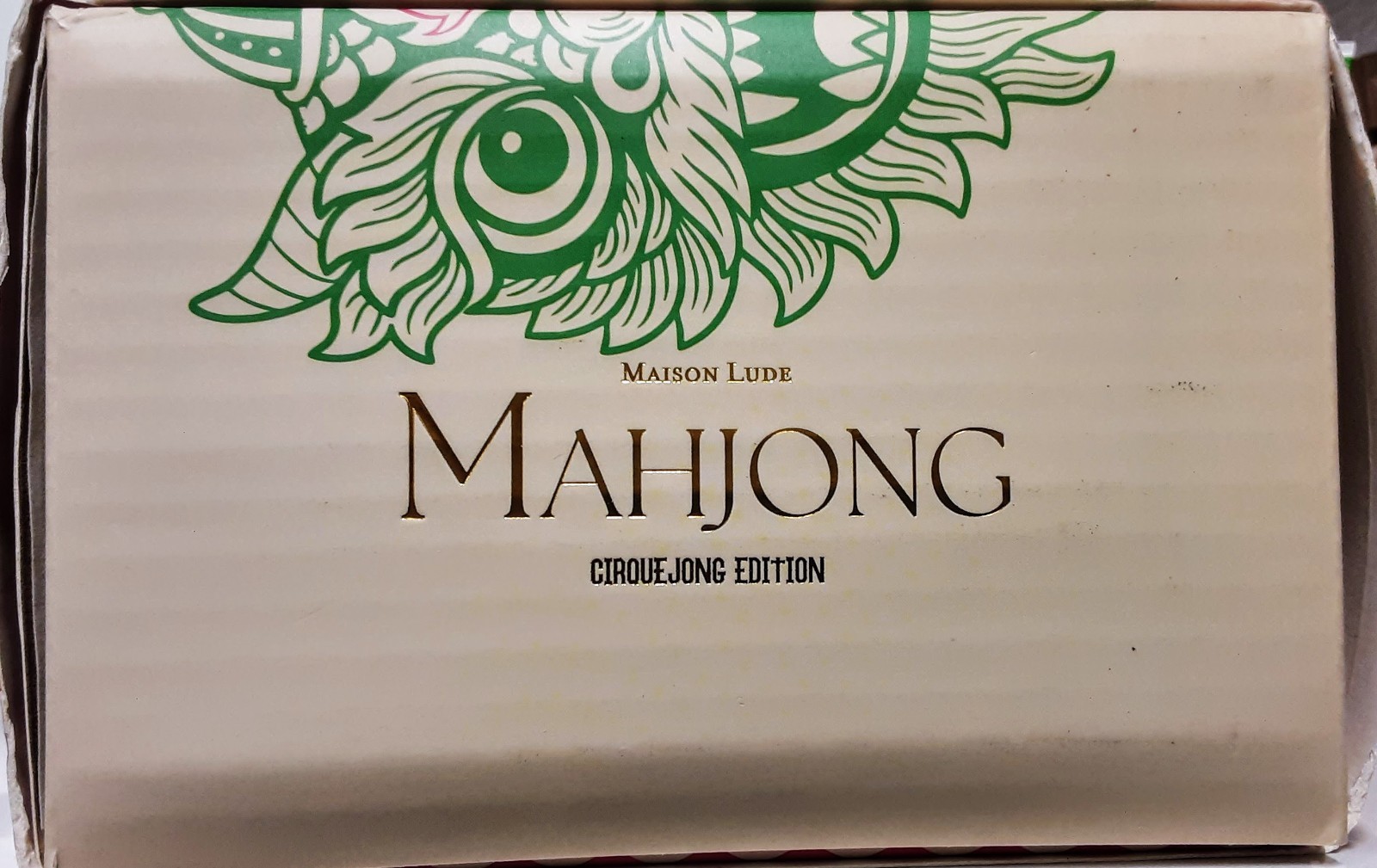 Maison Lude Mahjong Cirquejong Edition 160 Tiles Premium Leather Carrying Case
