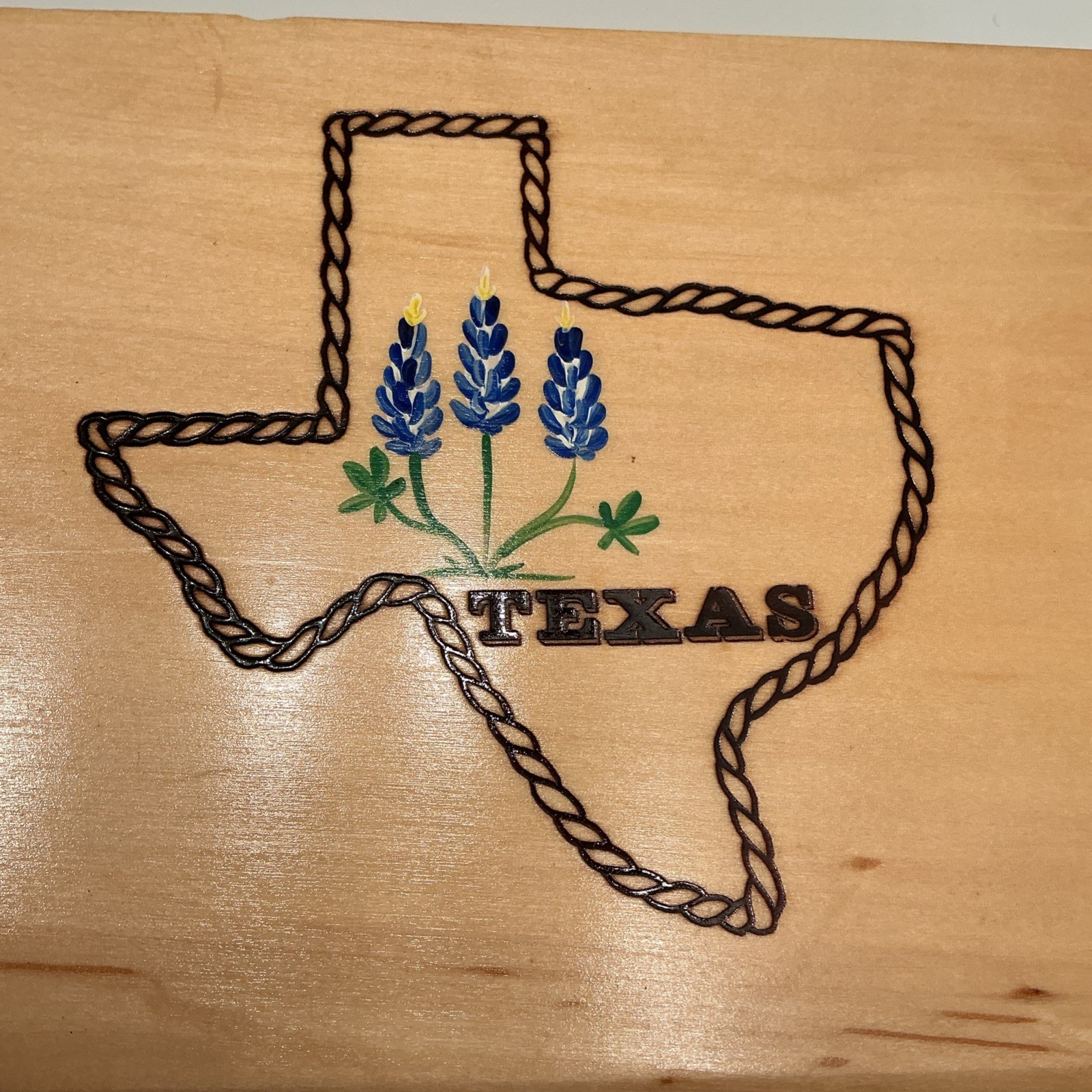 HANDPAINTED TEXAS BLUEBONNETS Extra Thick DOMINOES Texas Imagineering