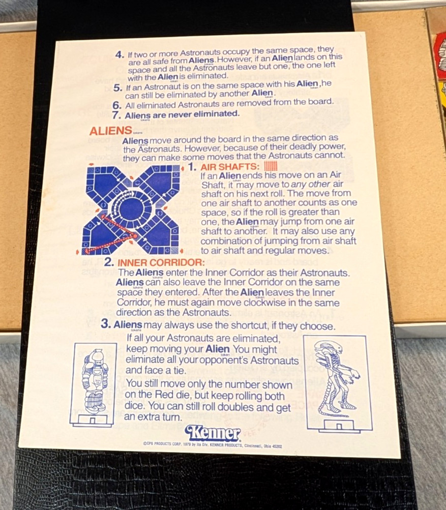 1979 ALIEN Board Game by Kenner 40460 COMPLETE w/ Instructions