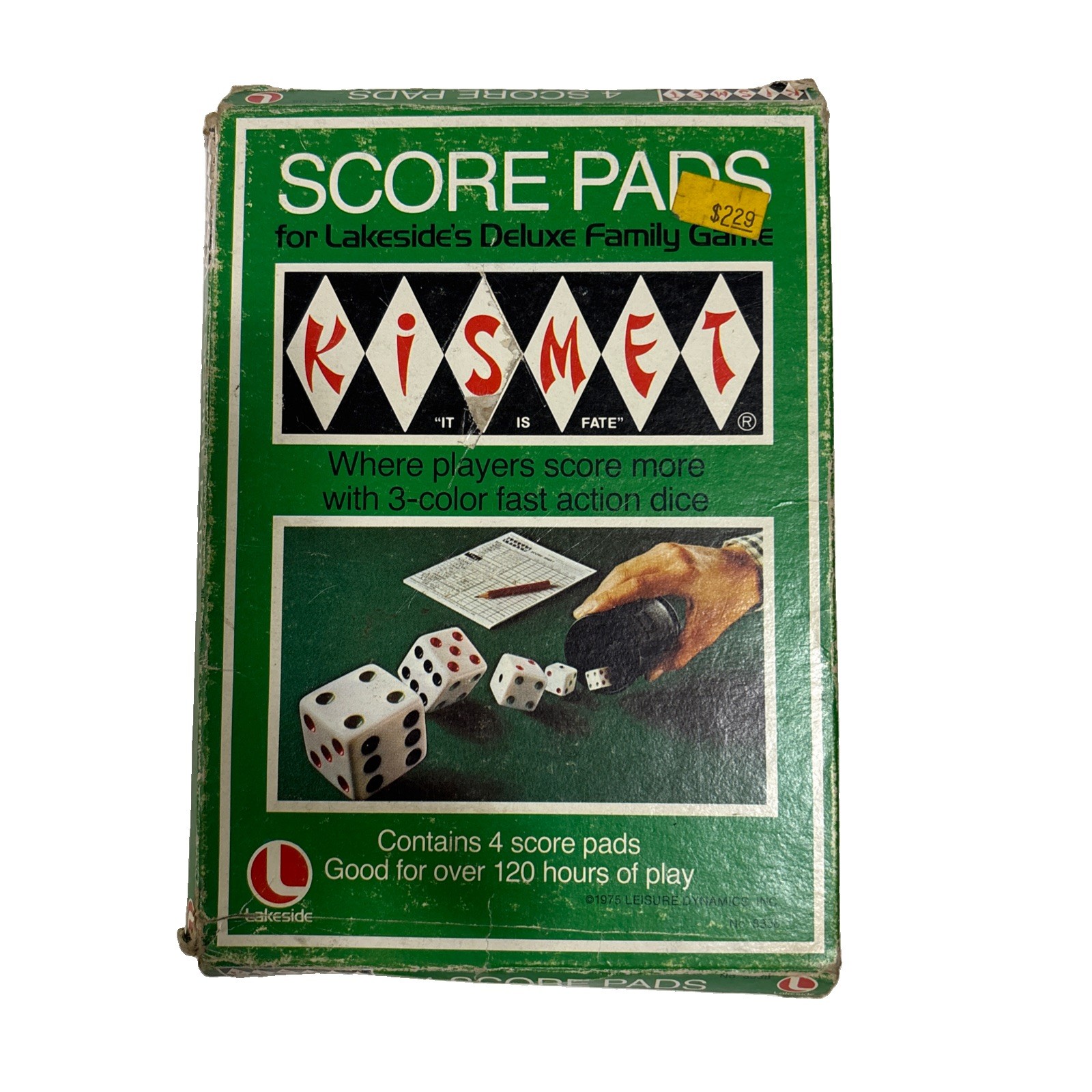 Kidmet Score Pads Set Of 4 1975 Vintage Old Stock Lakeside Sheets Only
