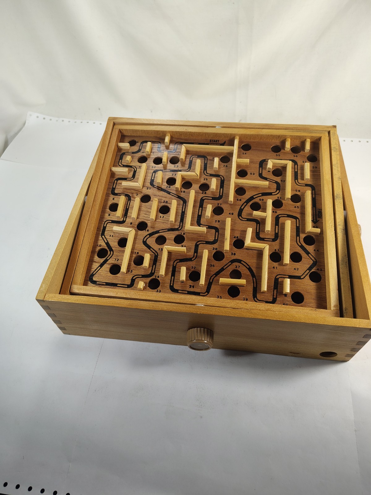 Vintage 1990’s Labyrinth Premiere Edition – Wooden Marble Game by Cardinal