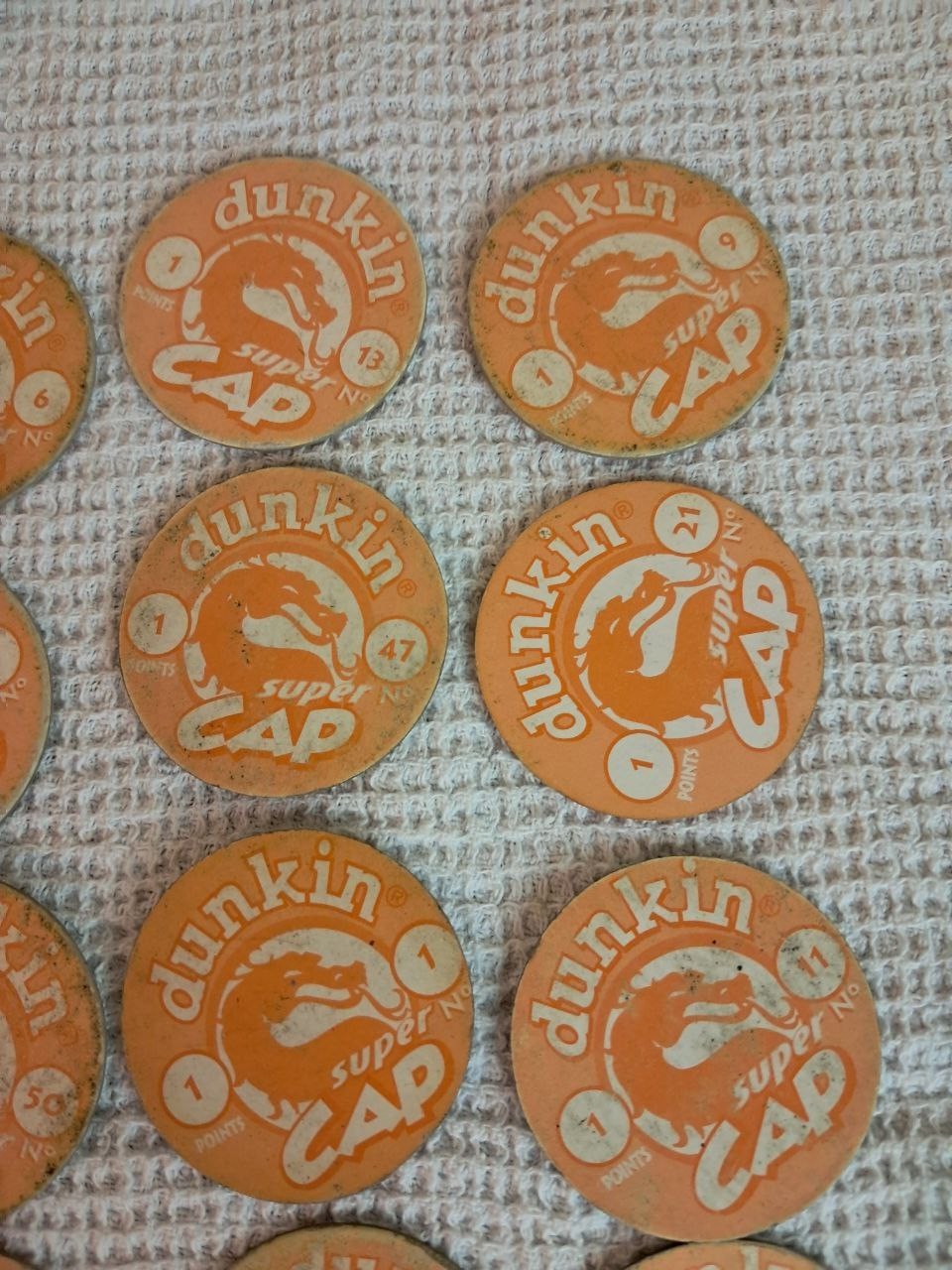 1995 Mortal Kombat Dunkin Super Cap Tazos Caps Chip Chips Vintage