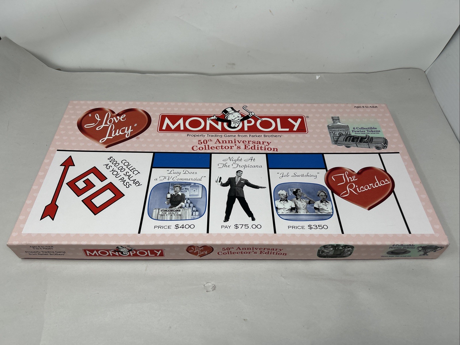 Hasbro Monopoly I Love Lucy 50th Anniversary Board Game 2001 Edition Complete