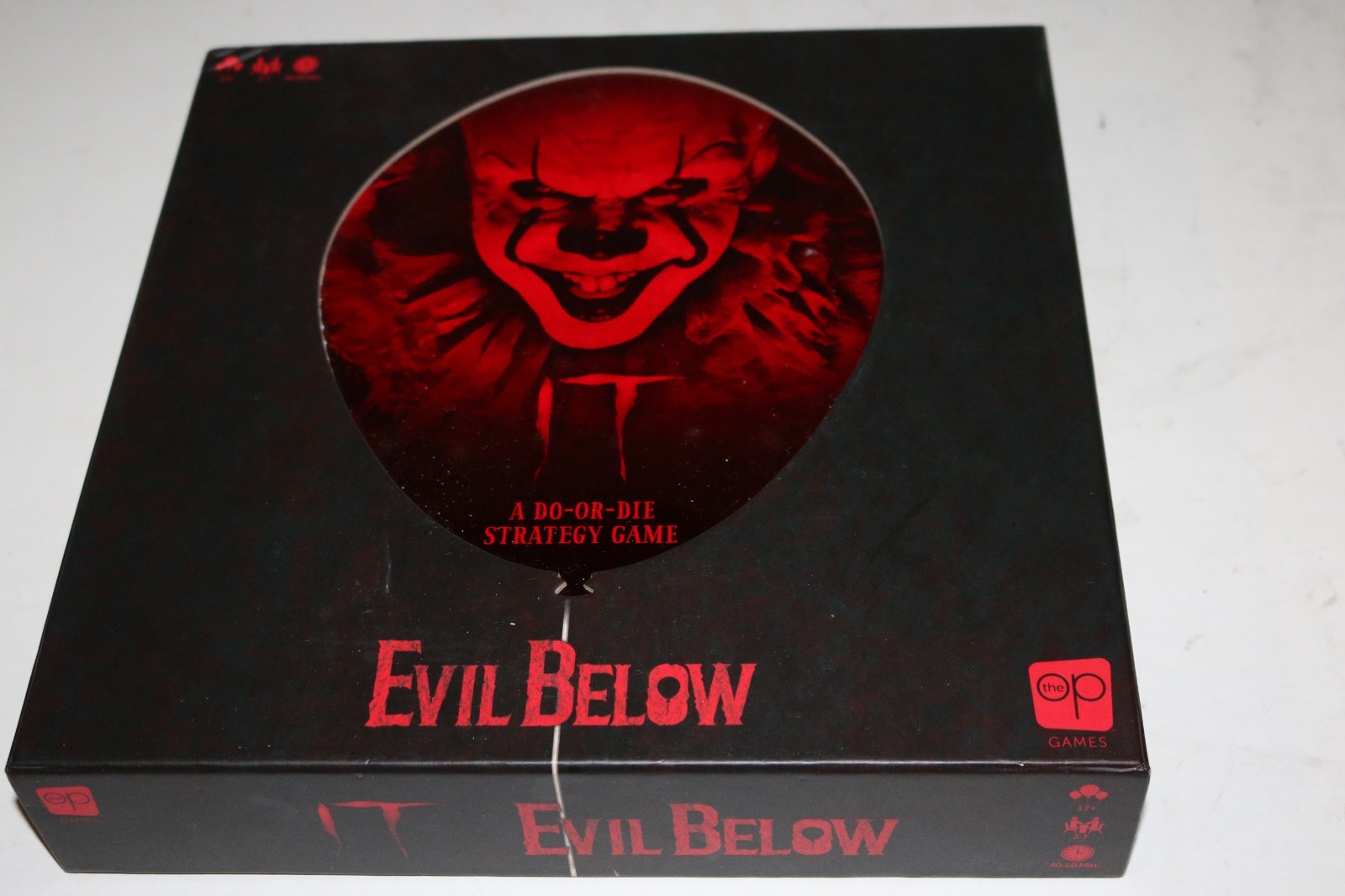 RARE IT Evil Below “A Do-Or-Die Strategy Game” board game The OP Games NEW