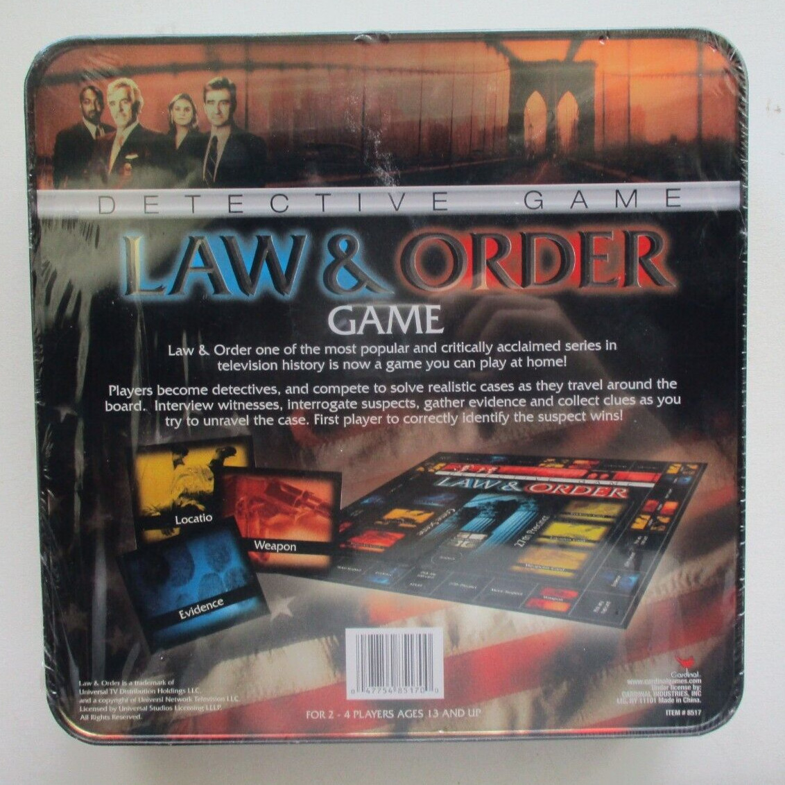 NEW Law And Order Detective Board Game *Factory Sealed * Vintage