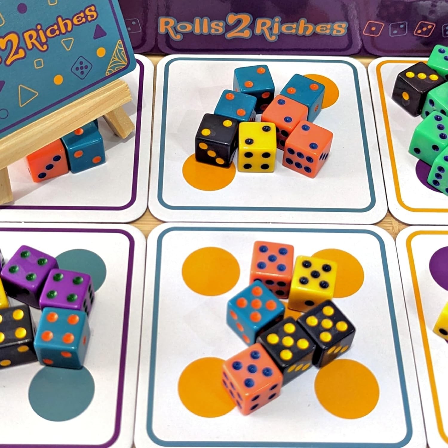 Travel-Friendly Rolls 2 Riches Game: Dice, Cards & Strategy for Outdoor Fun