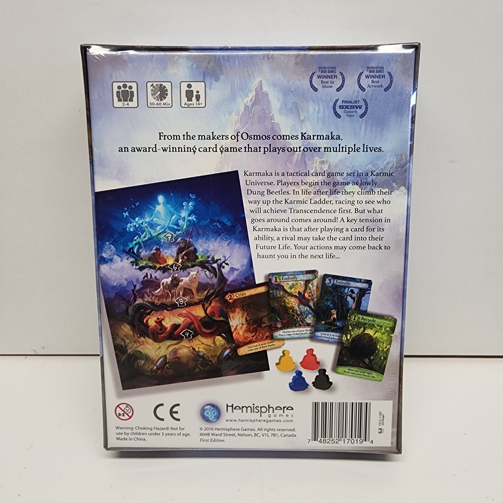 Karmaka – Tactical Card Game By Hemisphere Games 2016 AWARD WINNER First Edition