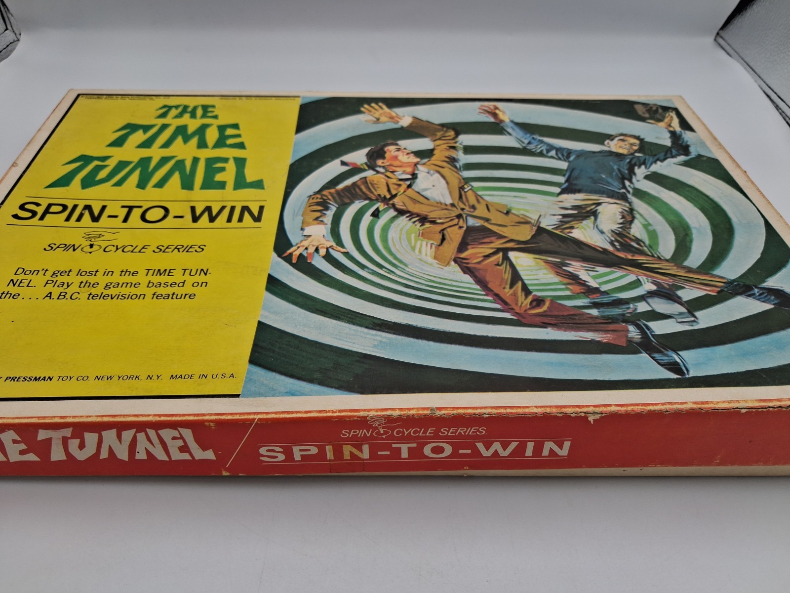 Time Tunnel Spin-To-Win Board Game, C 1967 Pressman Toy Co, MISSING PEICES