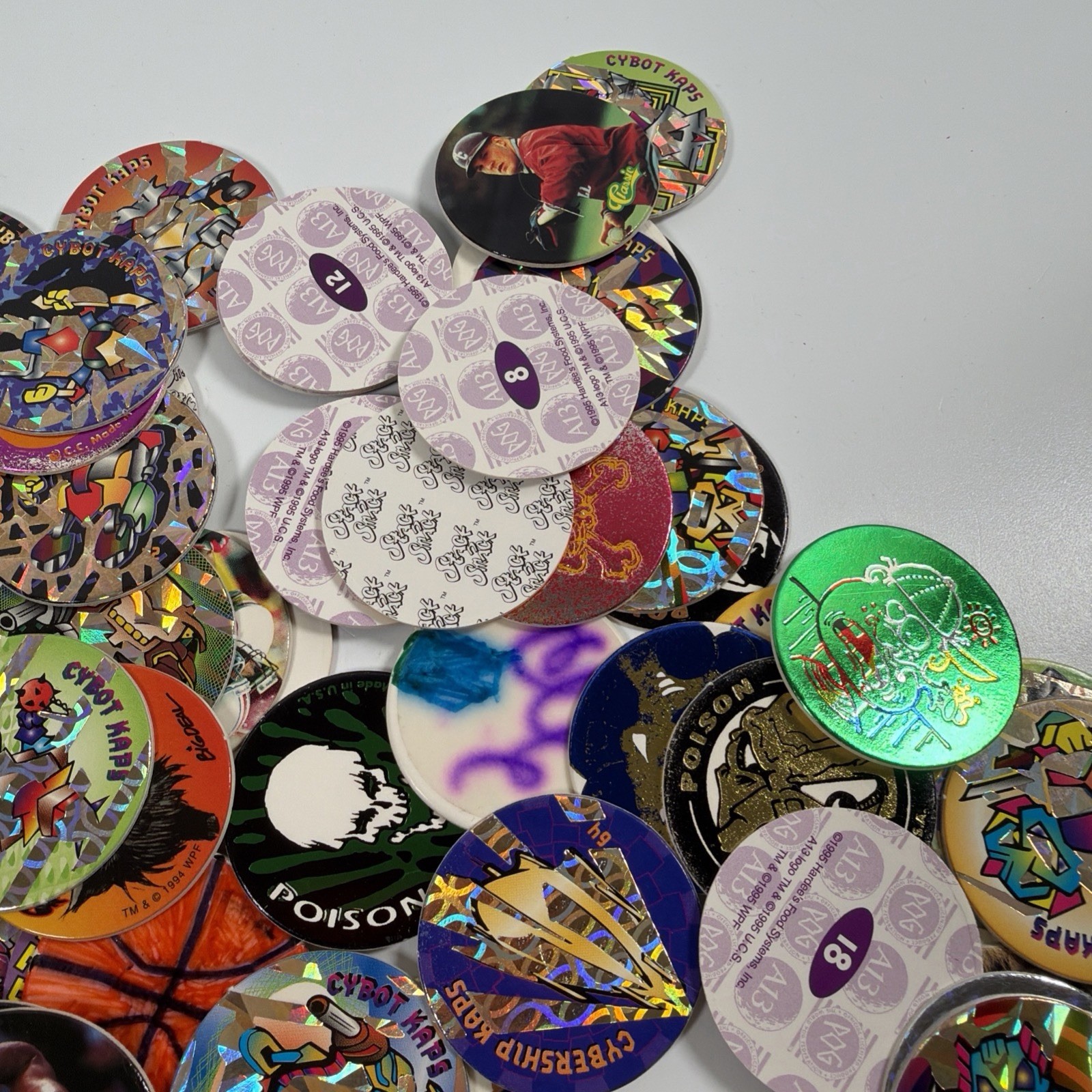 Vintage Pog Lot – Rocket Ship Container A13 Big Foot Slammer Collection
