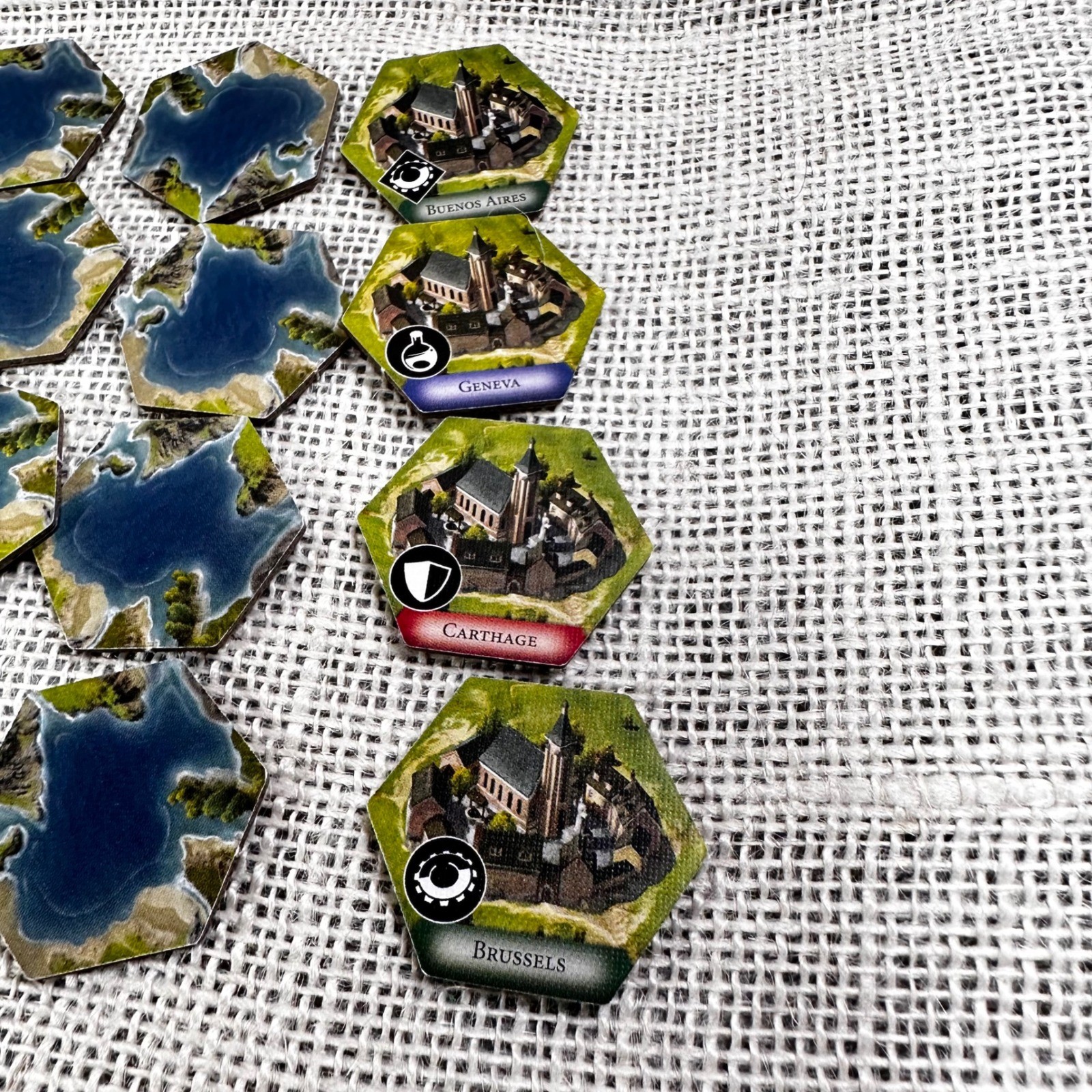 Sid Meier’s Civilization A New Dawn Map Tiles World Wonder City State Tokens Lot