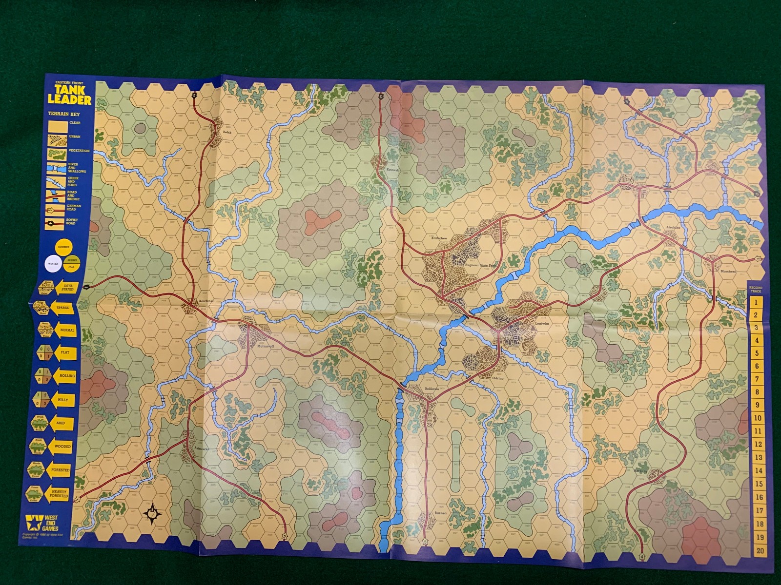 Eastern Front Tank Leader West End Games 1986 Complete!