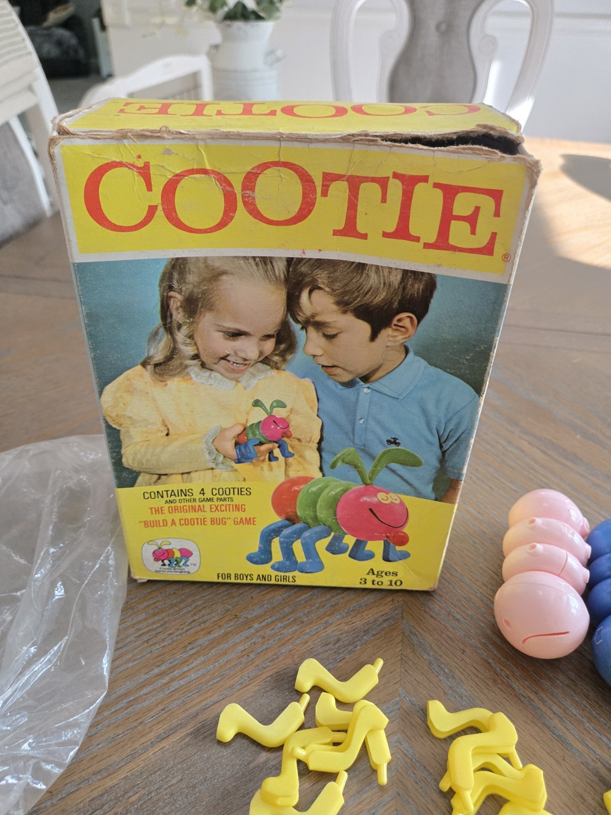Vintage 1972 Schaper Cootie Game No. 200 B Original Box