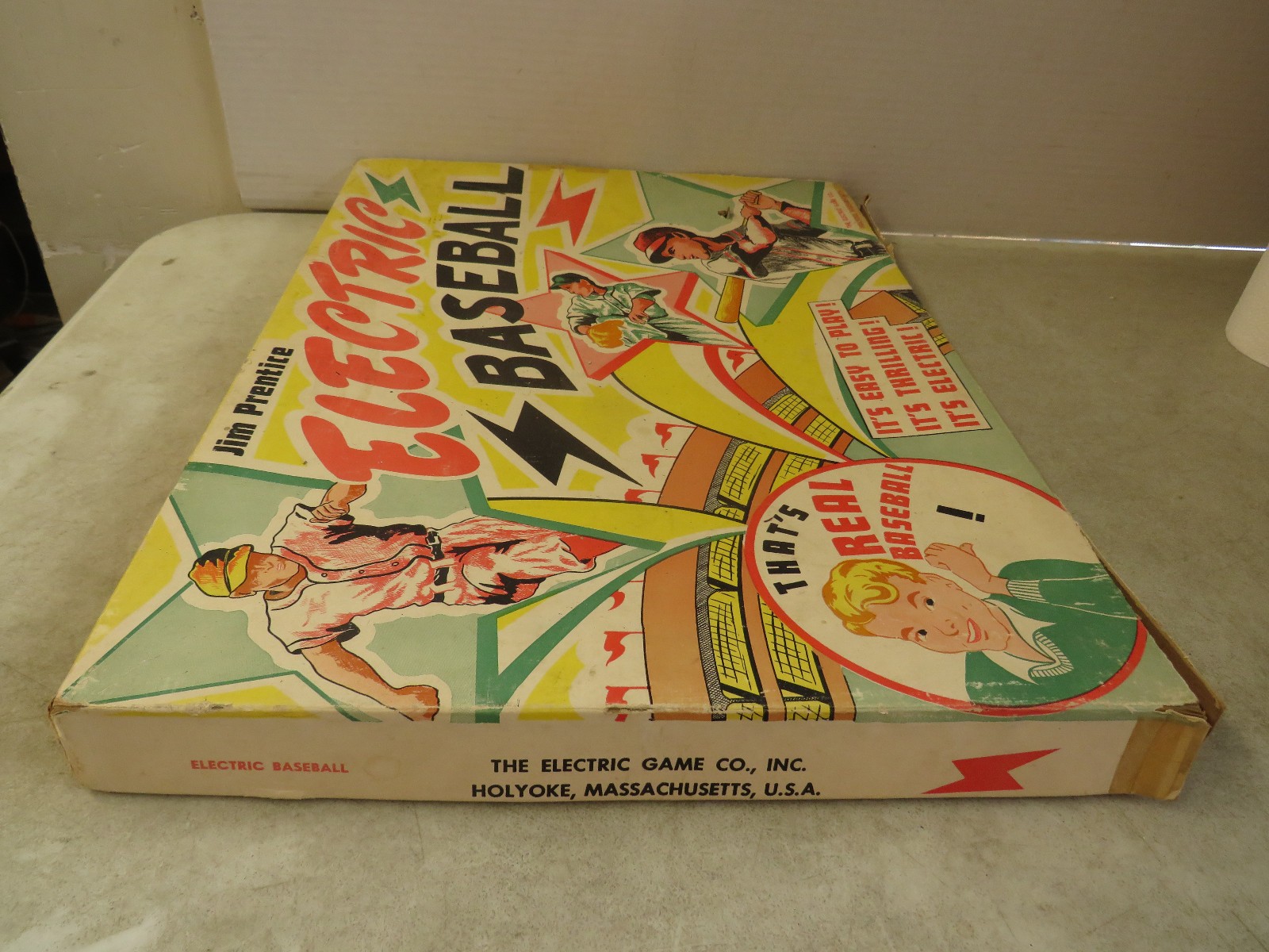 Vintage 1950’s Jim Prentice ELECTRIC BASEBALL GAME In Original Box