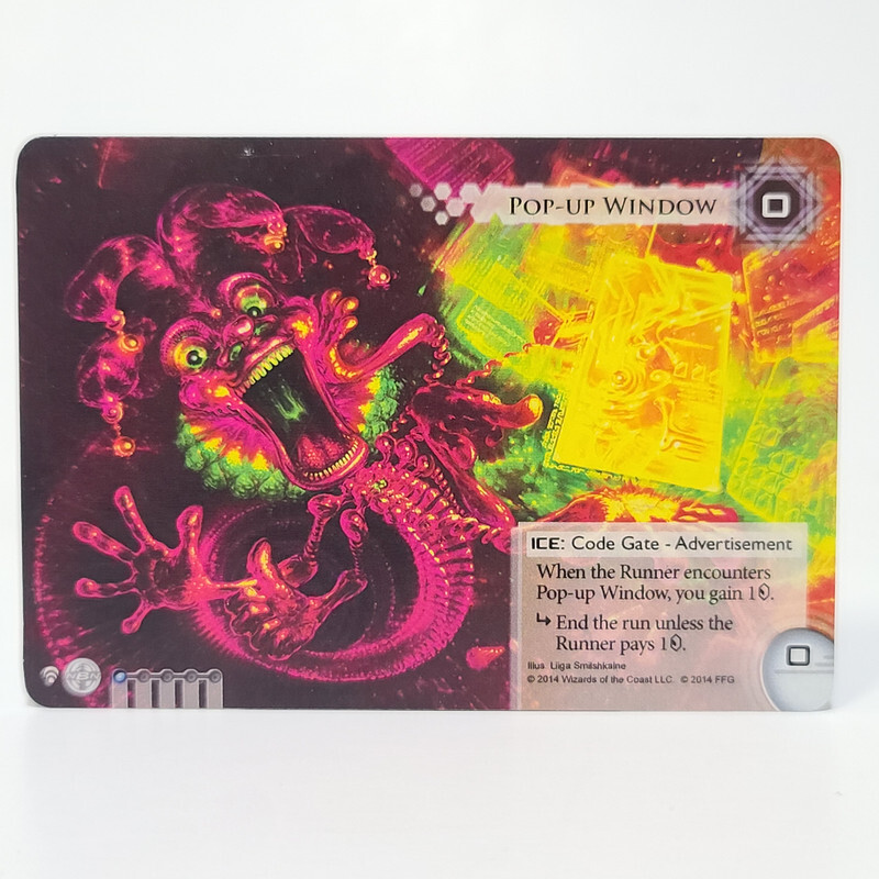 POP-UP WINDOW Organzied Play Promo Card FFG Android Netrunner LCG