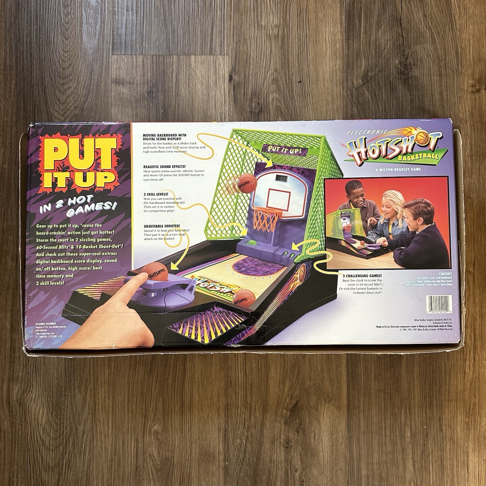 Vintage Milton Bradley Electronic Hotshot Basketball 1997 – Read Description