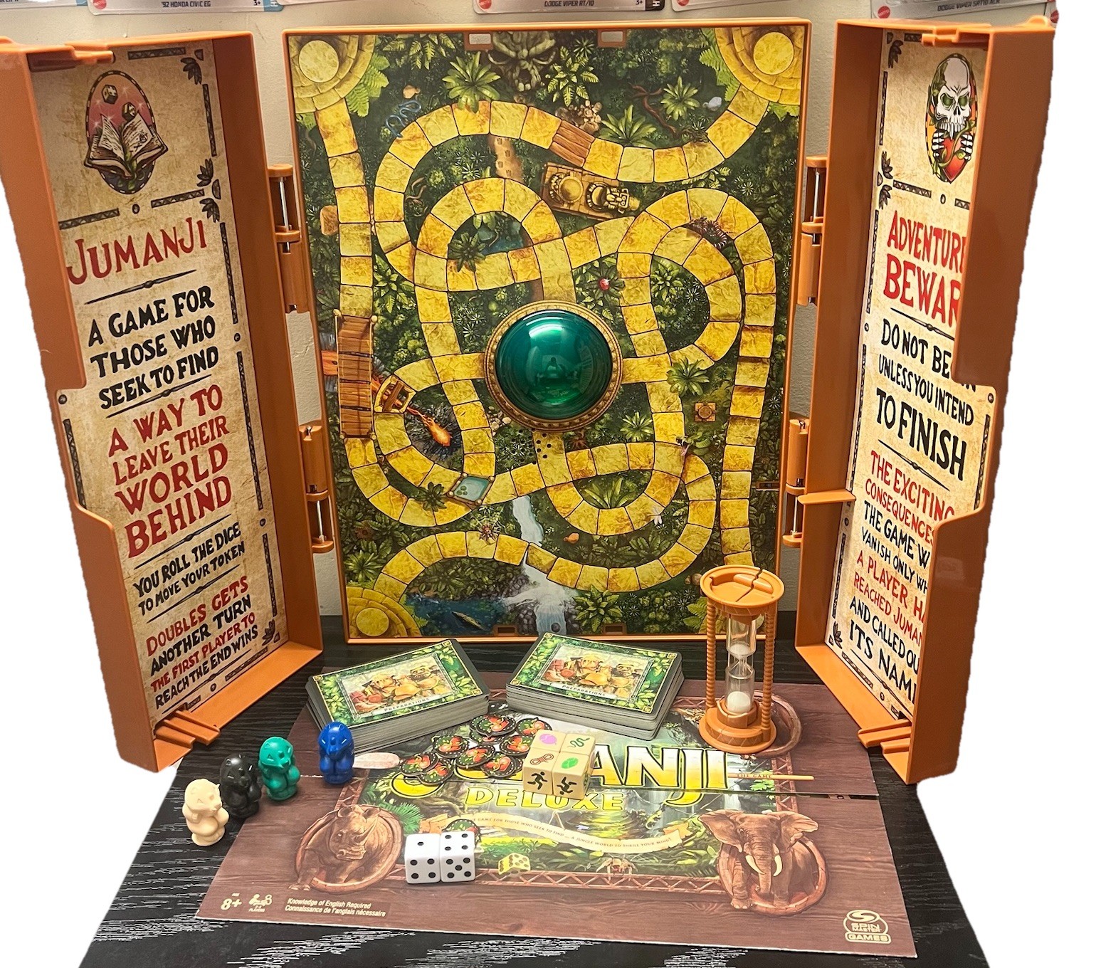 Jumanji Deluxe Electronic Board Game Spin Master COMPLETE Tested Works