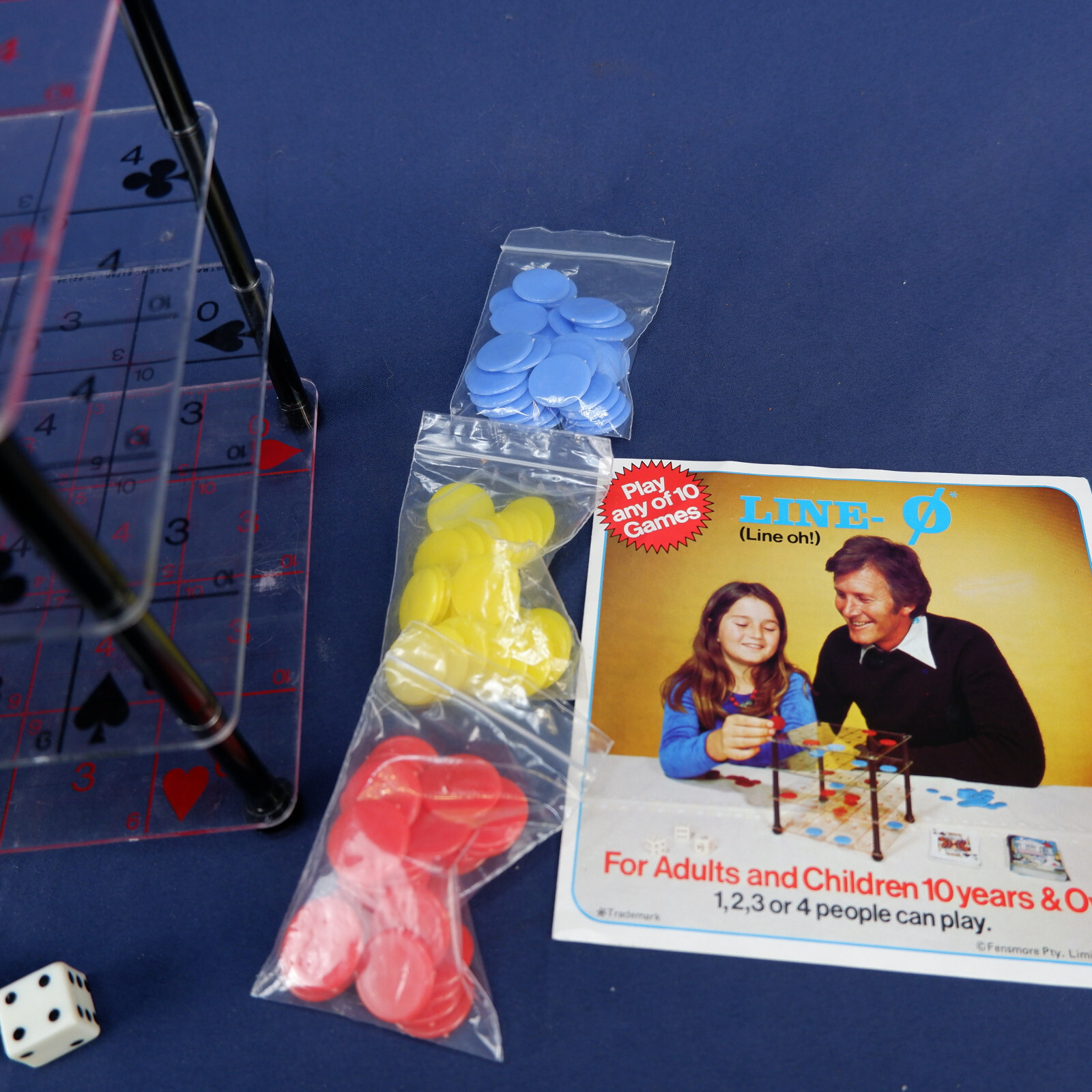 VINTAGE RARE 1975 Australia LINE-O Multi Story Board Game Fensmore Pty. Limited