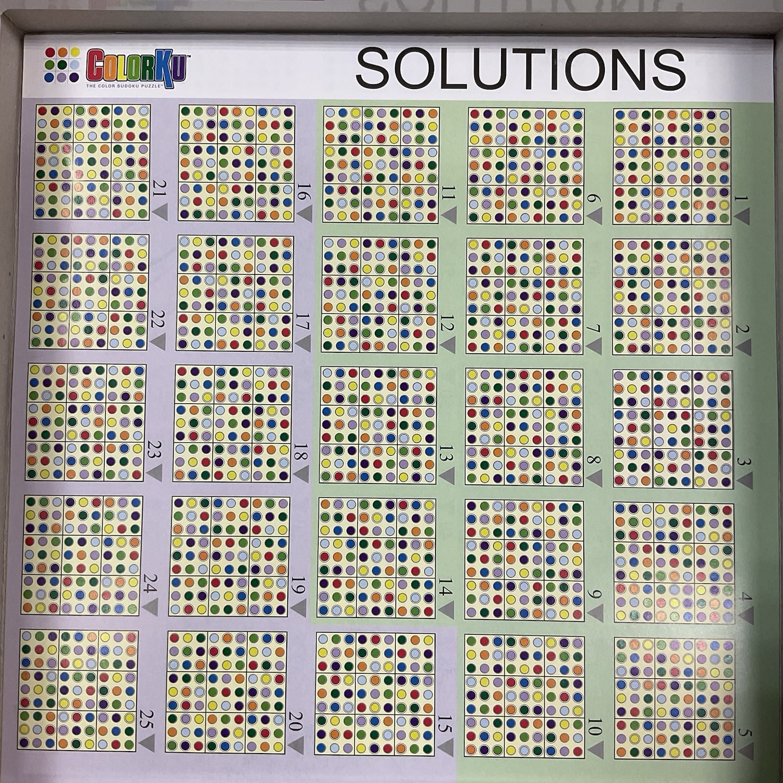 COLORKU Wooden Color Sudoku Puzzle Game 100% COMPLETE 2006