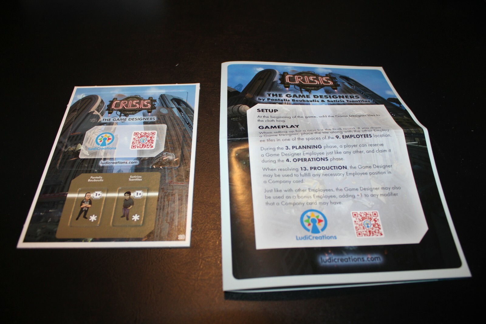 Crisis The Game Designers – Board Game Promo – Brettspiel Advent Calendar 2016