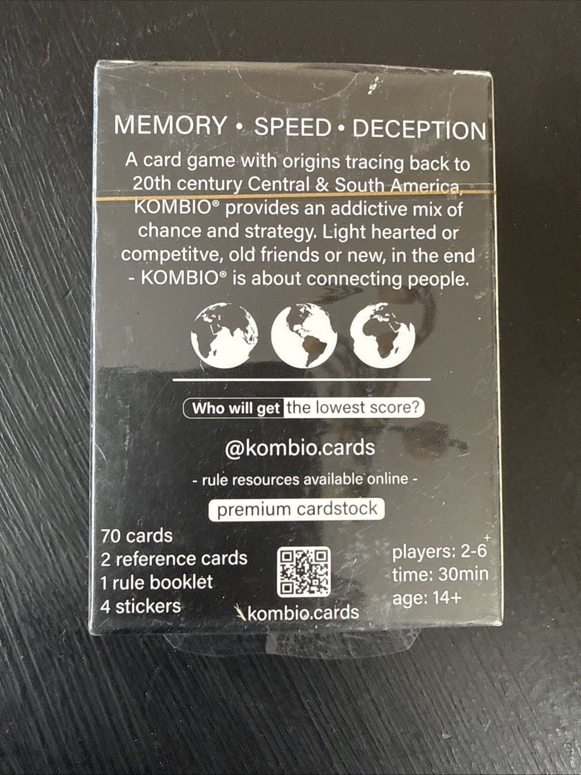 KOMBIO The All-in-One Card Game | 2-6+ Players Speed Memory Strategy