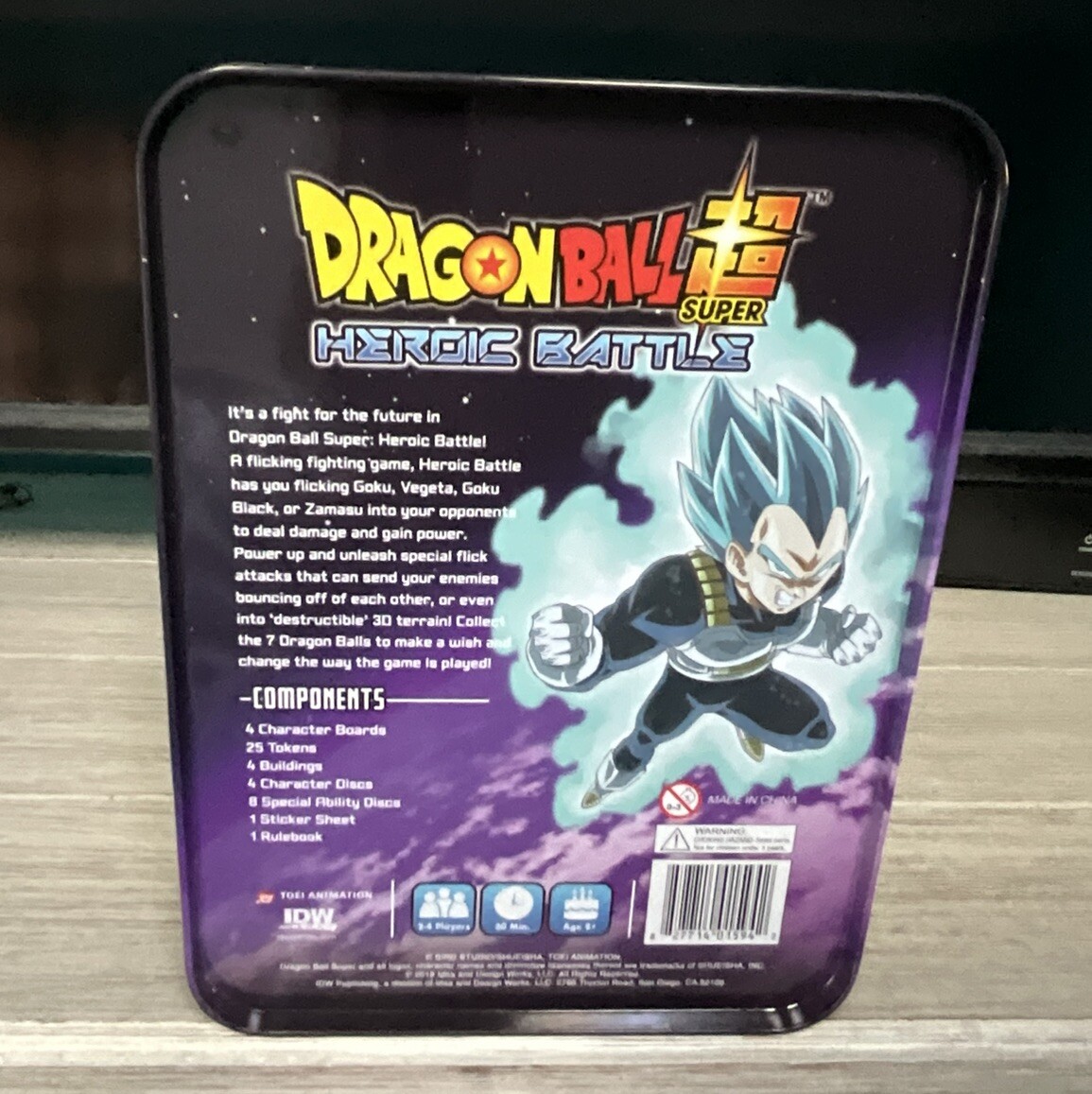 Dragon Ball Z Super Heroic Battle Game DBZ Anime in Metal Tin New In Box