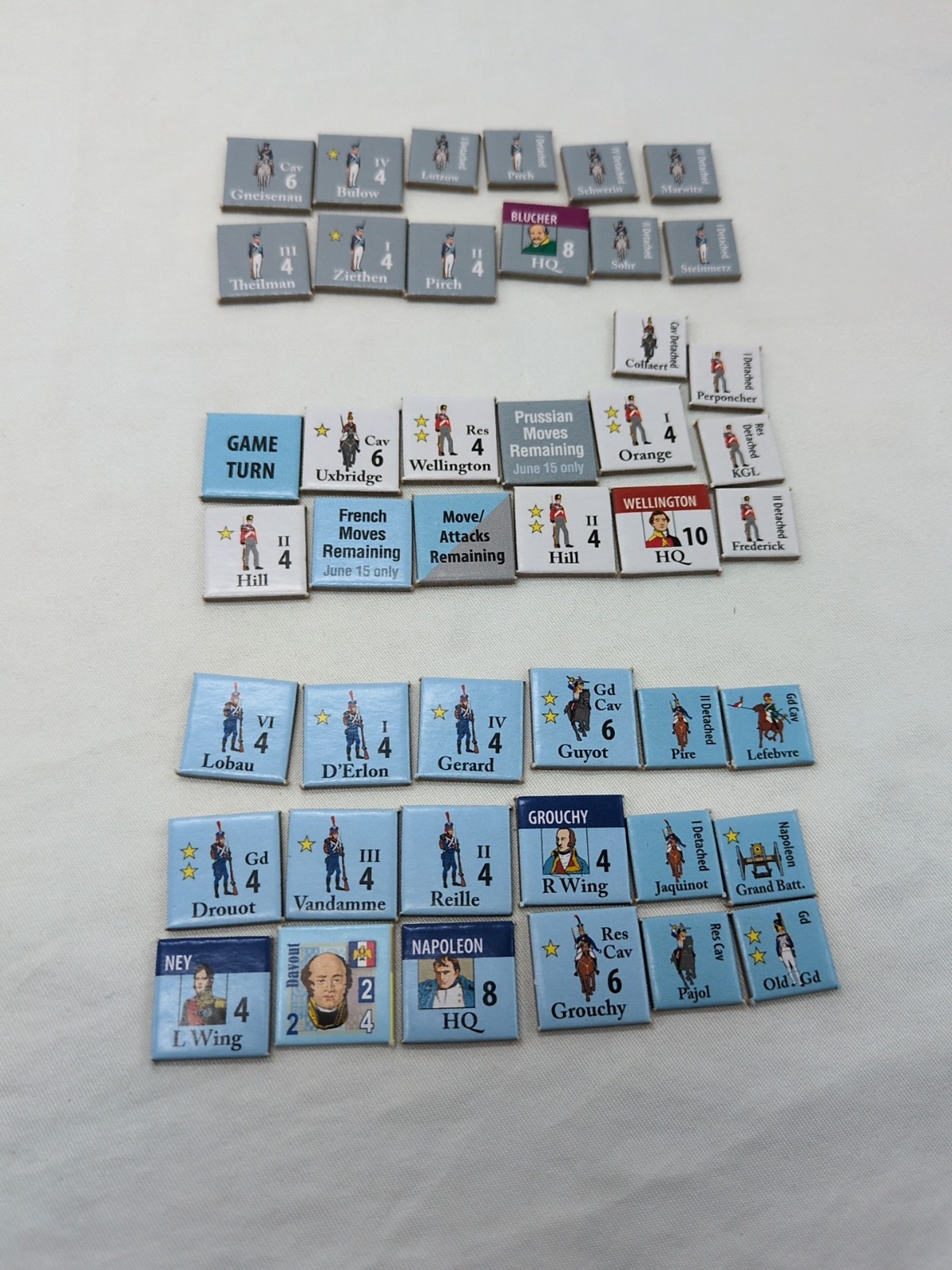 C3i #33 Waterloo Campaign 1815 Board Game Insert