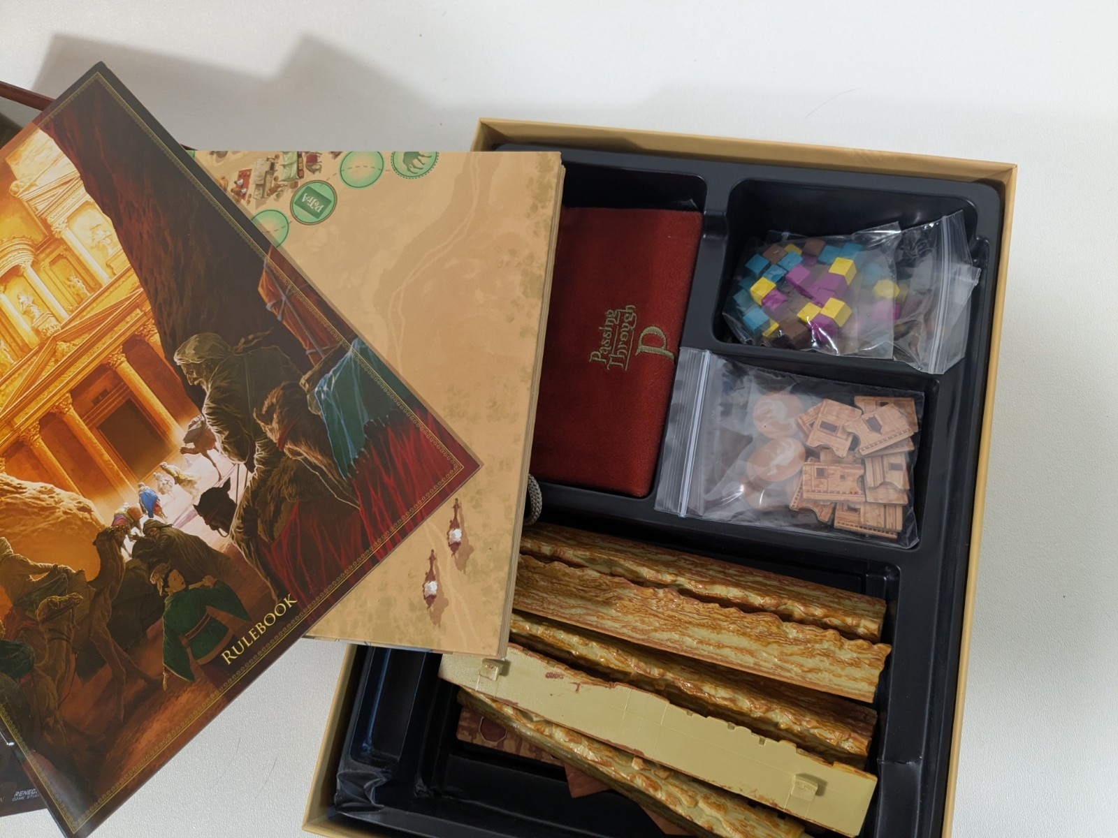 Passing Through Petra Board Game Renegade Studios Great Family Euro Strategy
