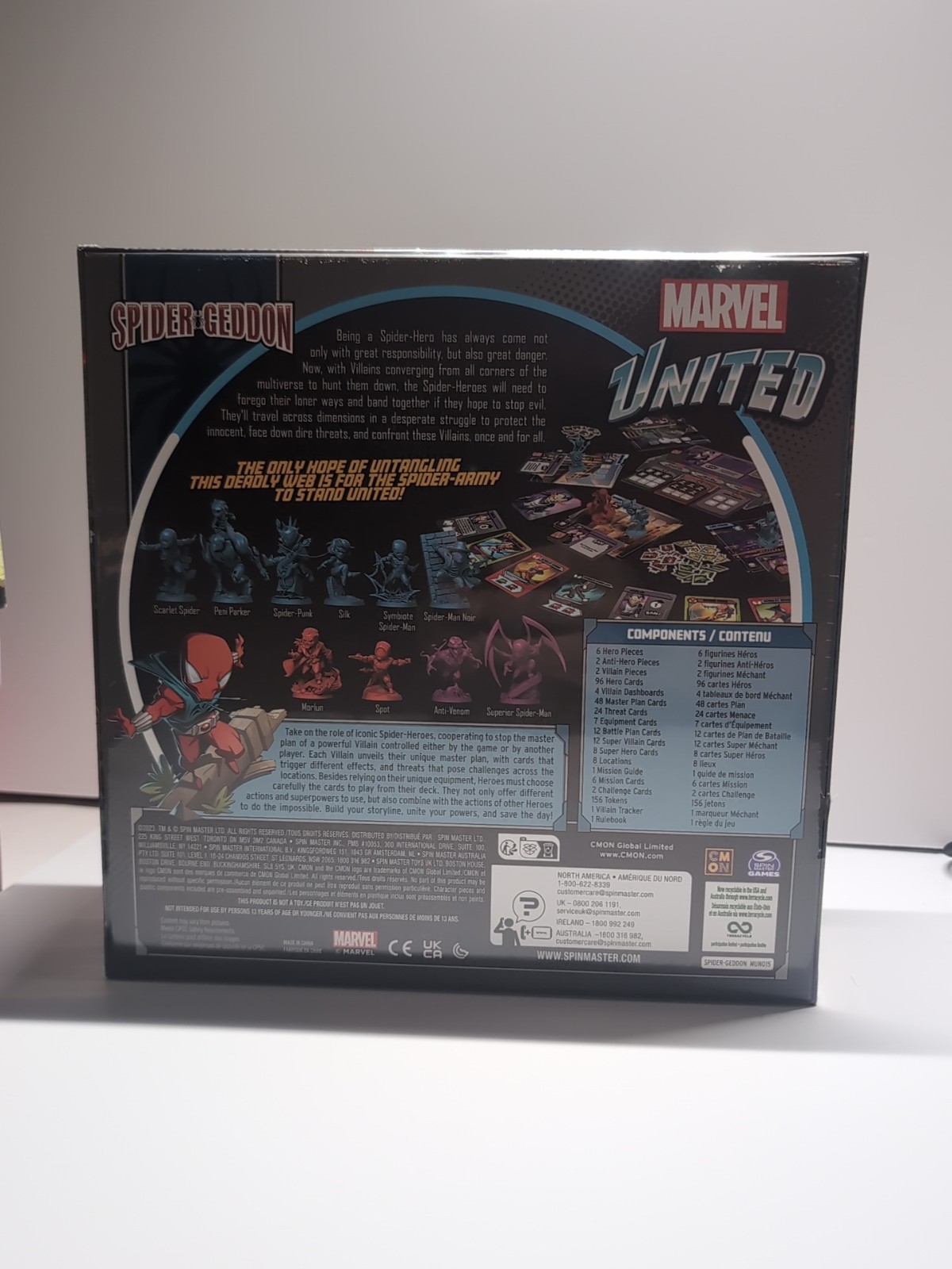 Marvel United Spider Geddon Board Game 1 To 4 Players Ages 14 And Up