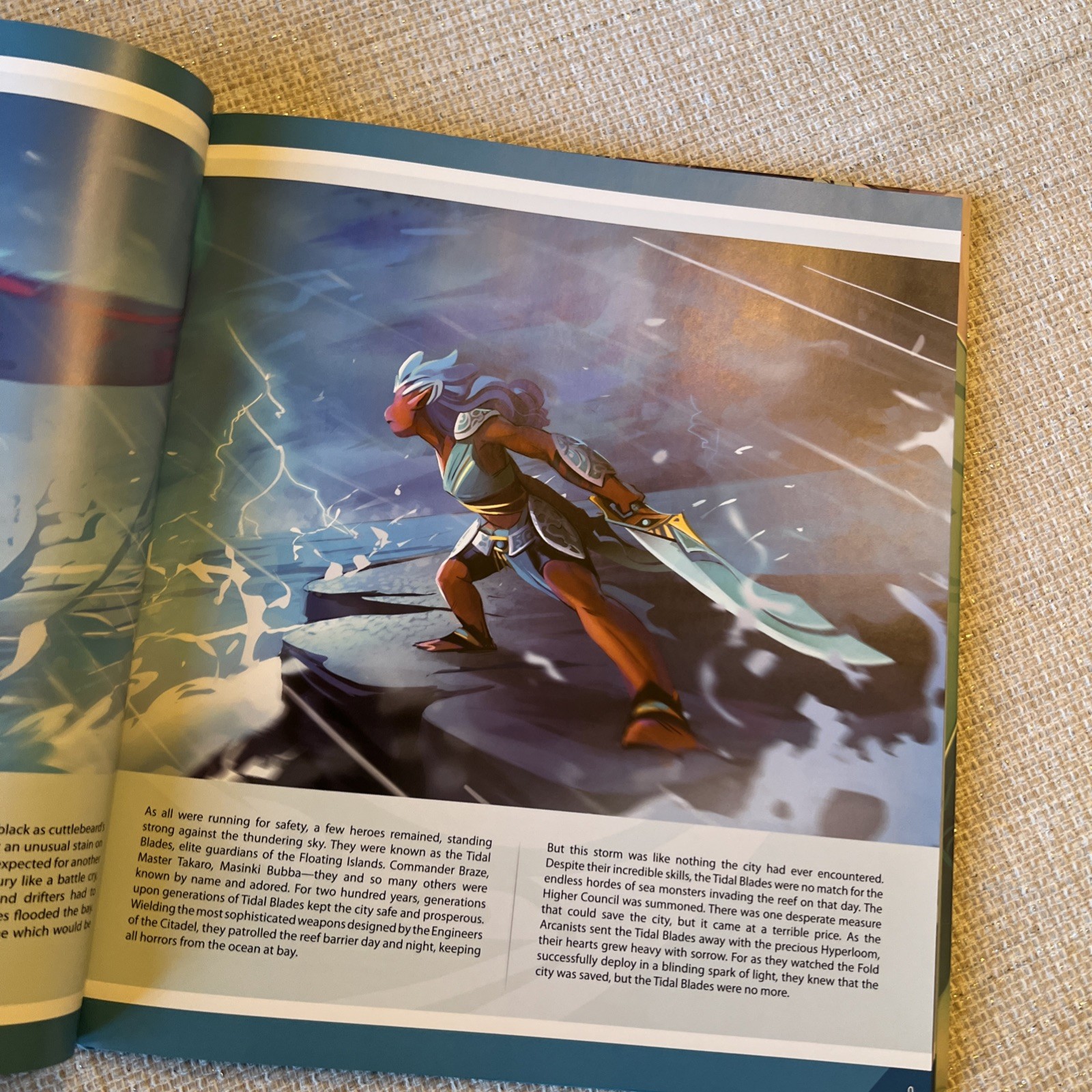 The Art and Lore of Tidal Blades: Heroes of the Reef Part 1 Hardcover Book