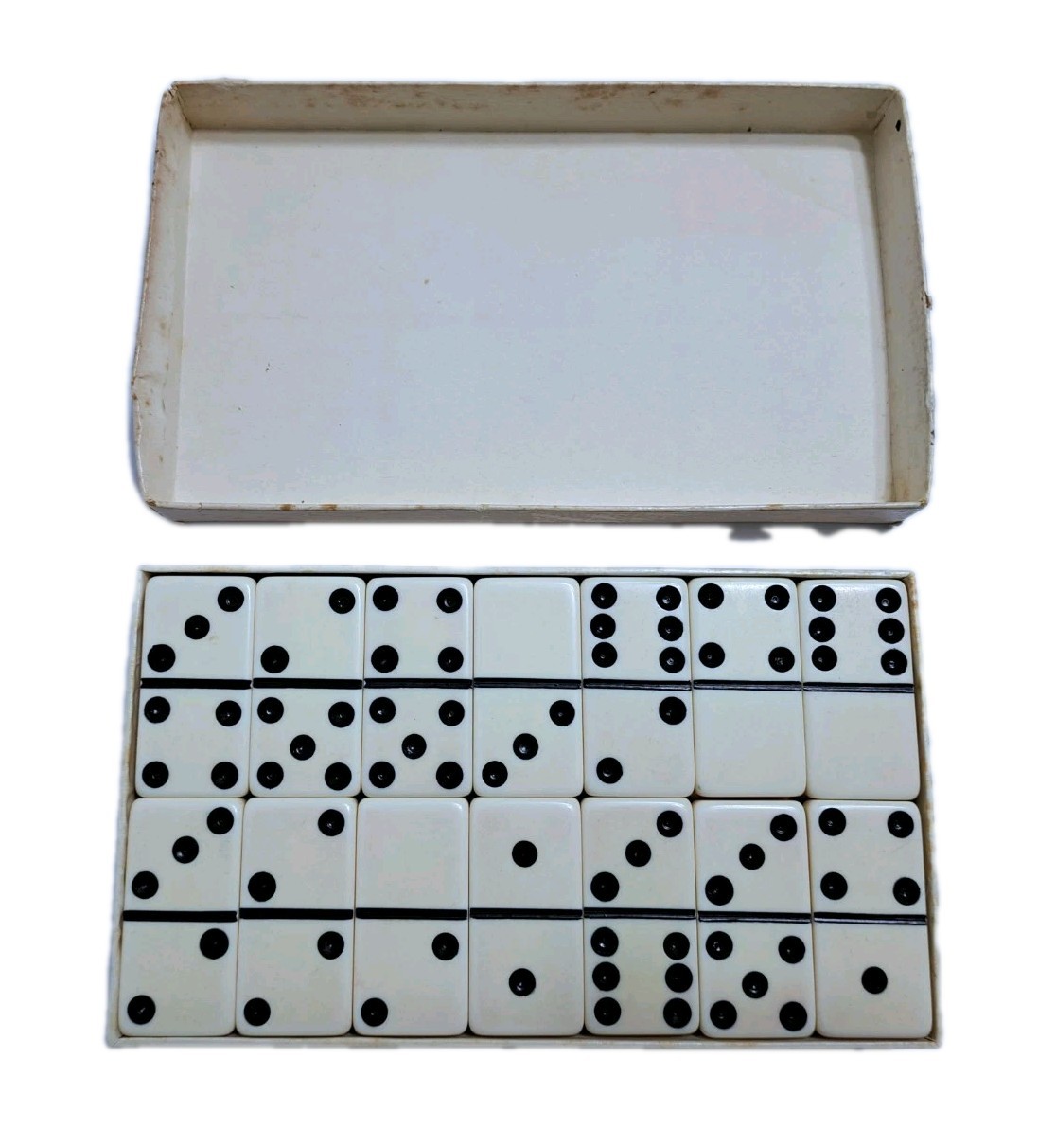 Vintage Dominoes Puremco #616 Marblelike Standard Made In USA