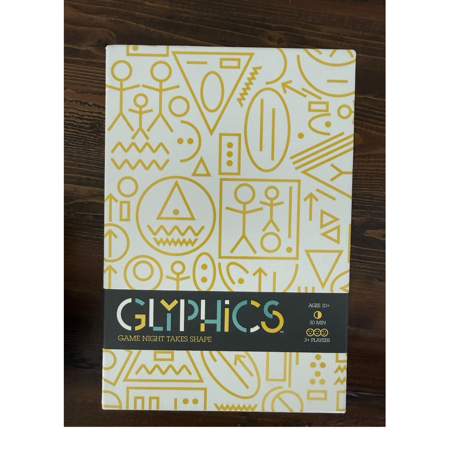 GLYPHICS Party Game Art Theme Creative Charades Doodling Ages 10+ 3+ Players