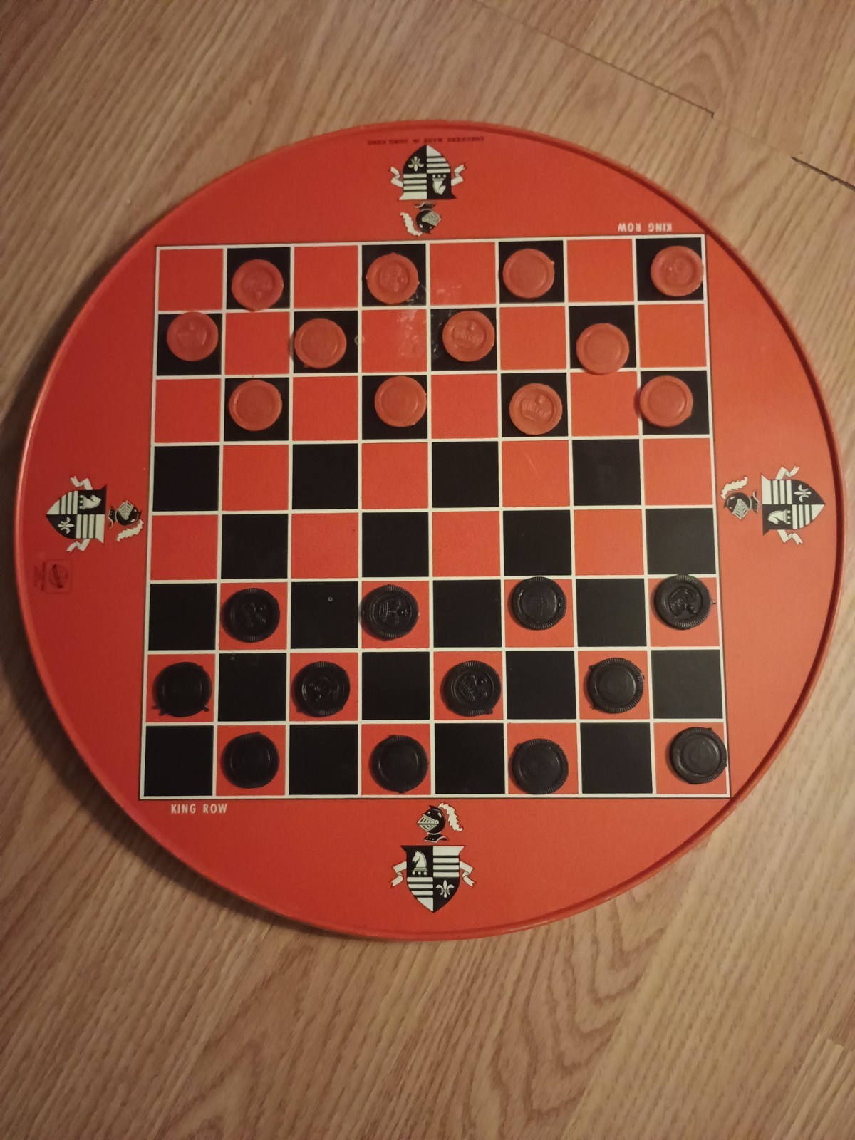 Vintage PIXIE Metal Chinese Checker Board Game