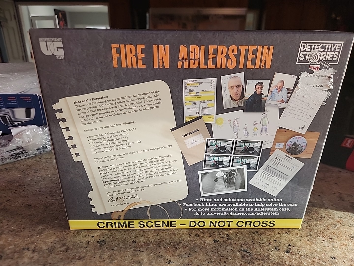 Murder Mystery Adult Party Game | Fire in Alderstein New Open Box Free Shipping