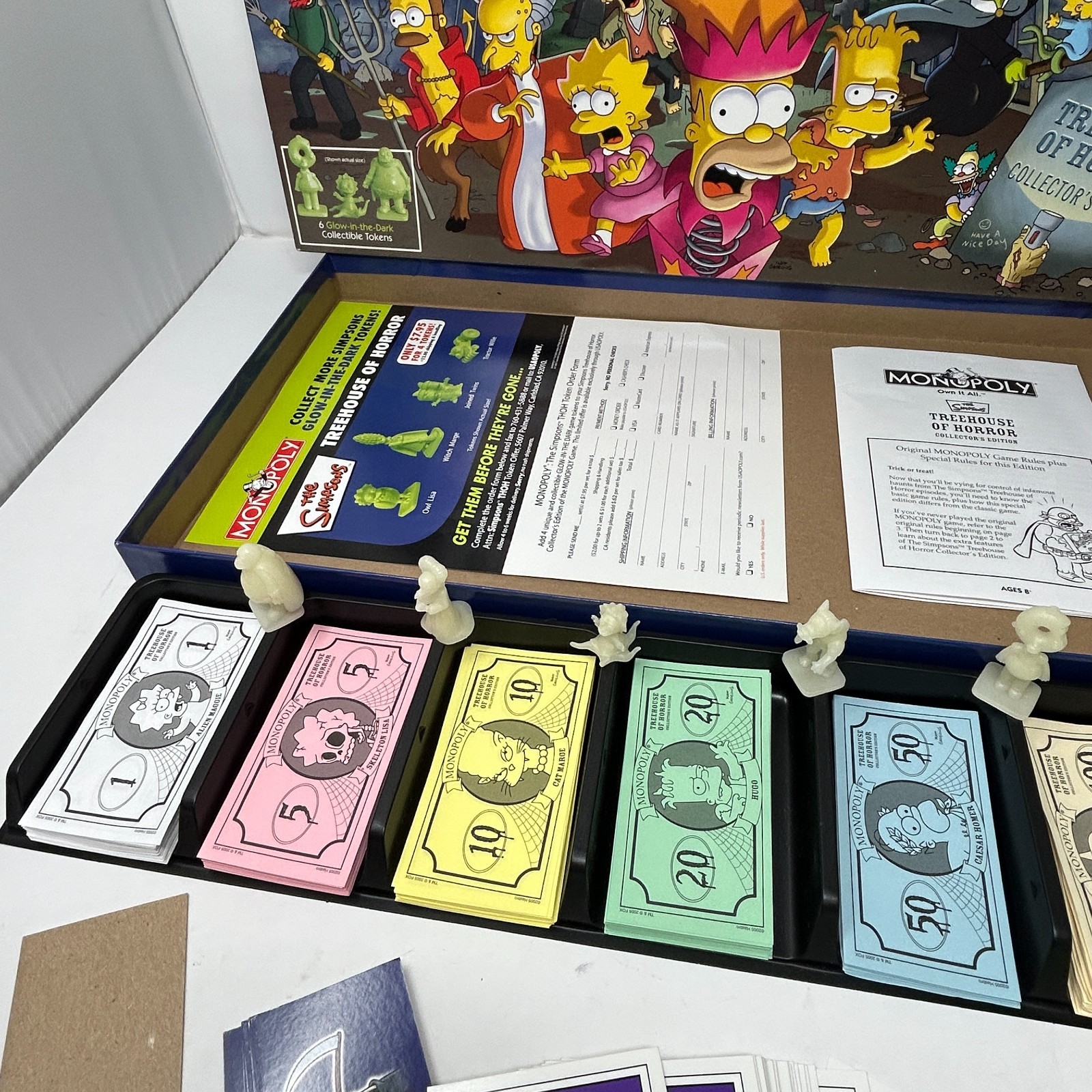 2005 Treehouse Of Horror Monopoly 100% Complete board Game the Simpsons rare